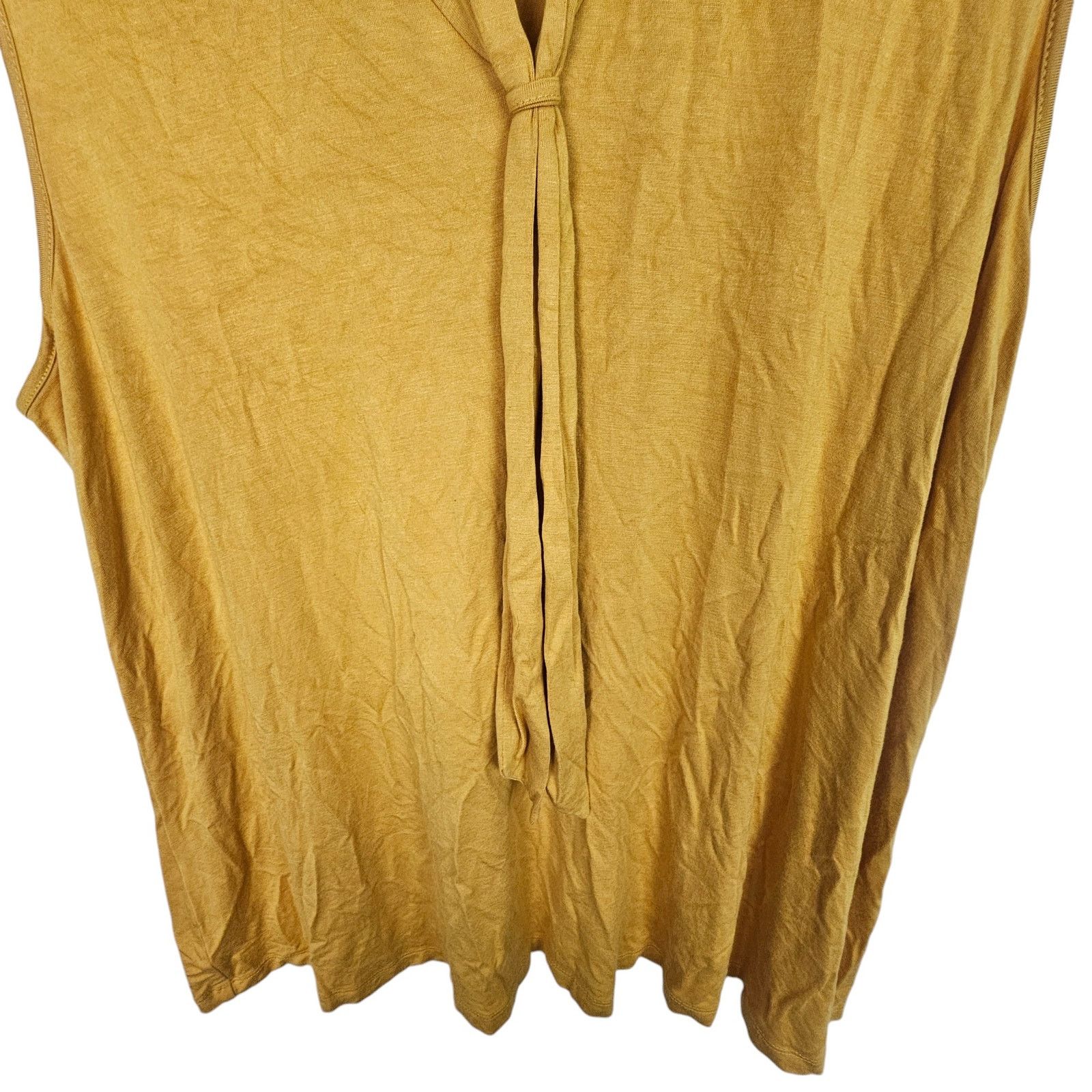 Modernica ModCloth Blouse Tie Front Plus Size 1X Stretch Pullover Size XL / US 12-14 / IT 48-50 - 3 Thumbnail