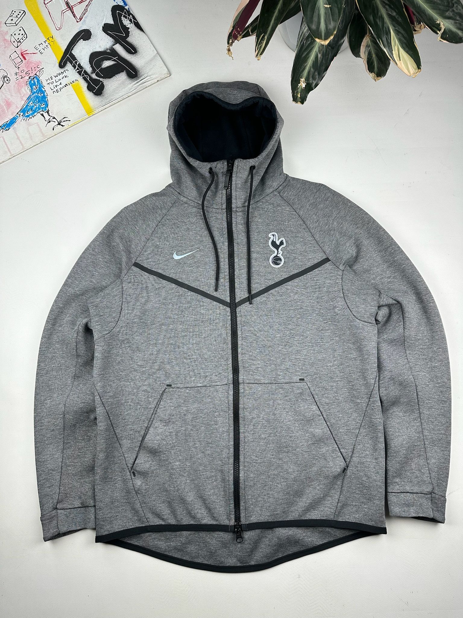 Nike Tottenham x Nike tech fleece drill hoodie spurs jacket Size US M / EU 48-50 / 2 - 2 Thumbnail