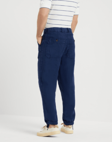 Brunello Cucinelli Dyed Pants in Dark Blue Size US 32 / EU 48 - 2 Thumbnail