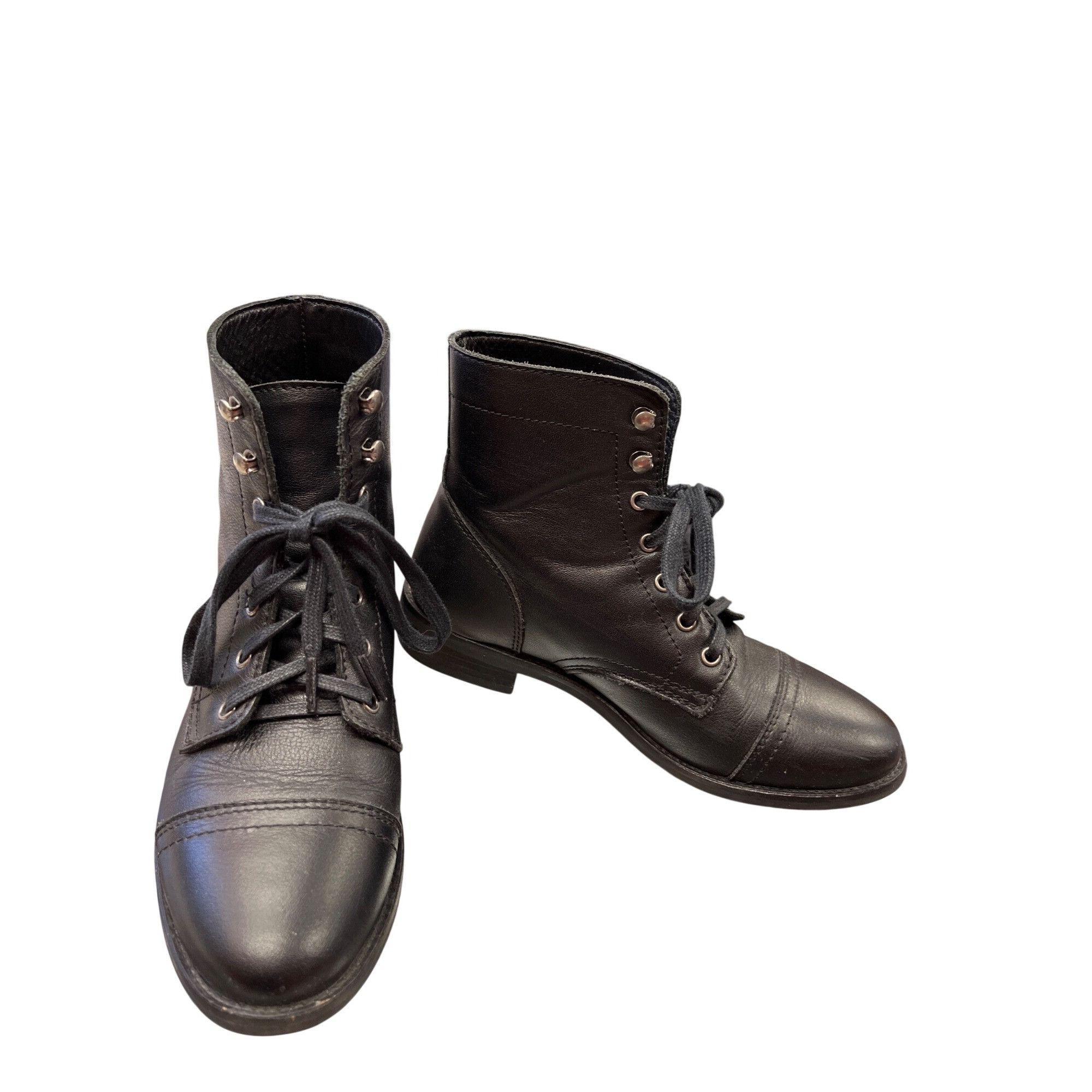 Other Thurday Boot Co. Wms black leather hand crafted ankle boots Size US 6.5 / IT 36.5 - 1 Thumbnail