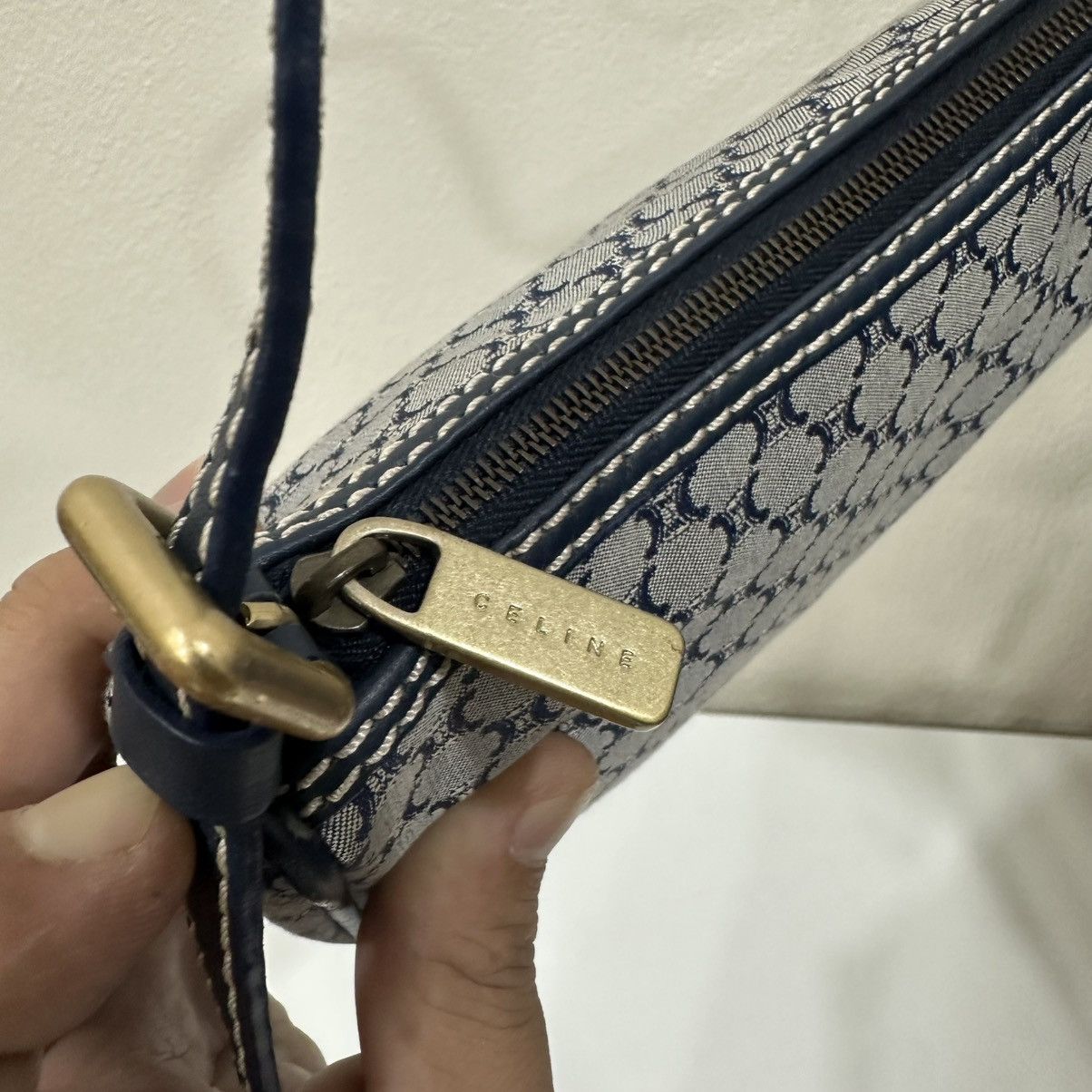 Celine ‼️LASTDROP‼️ CELINE MACADAM CANVAS POCHETTE POUCH HANDBAG Size ONE SIZE - 8 Thumbnail