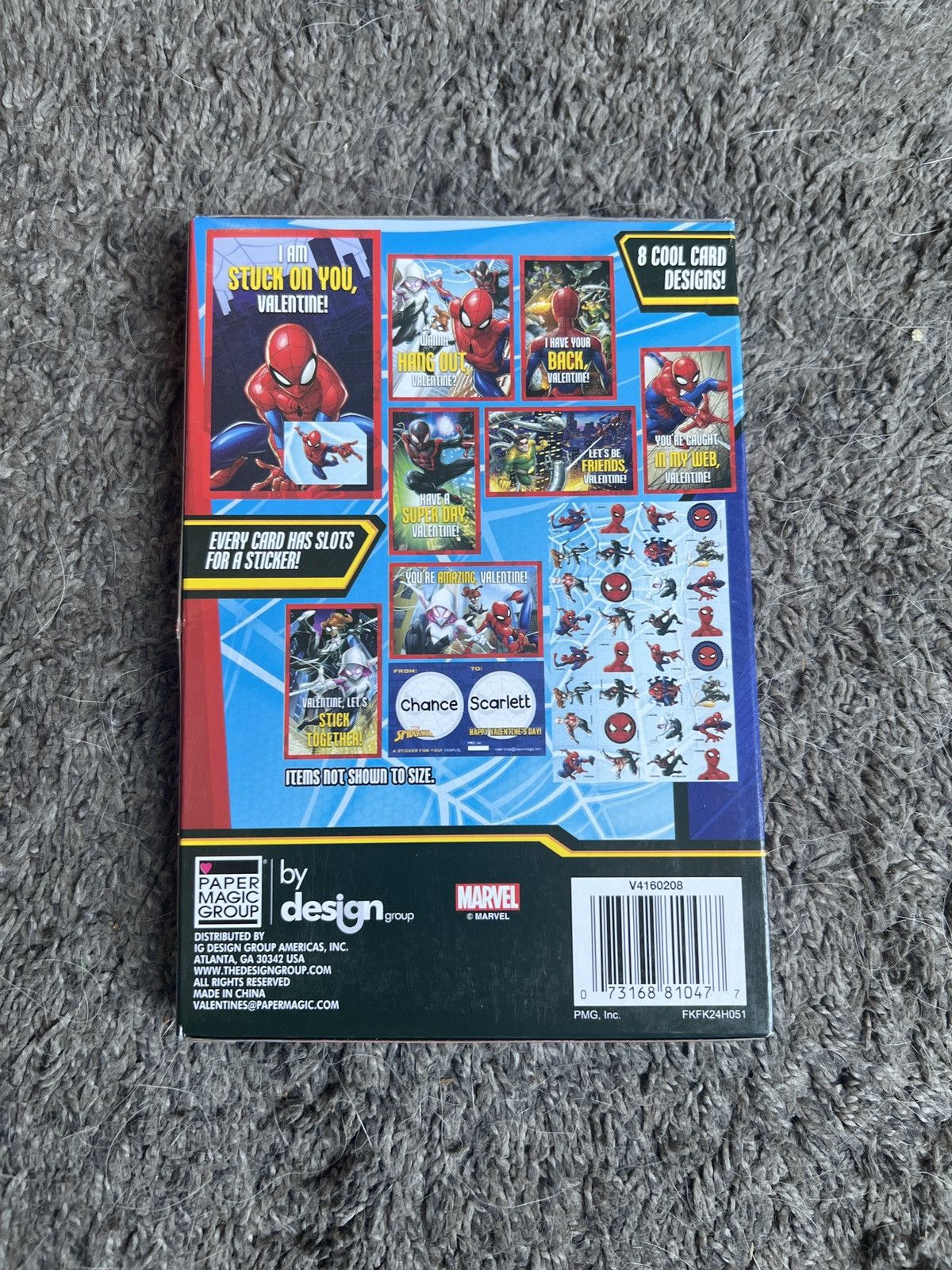 Marvel Comics Marvel Spider-Man 32 Valentines With 32 Stickers Size ONE SIZE - 2 Thumbnail