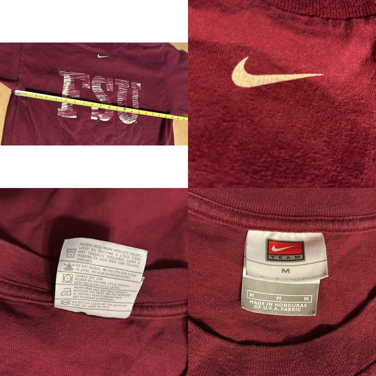 Nike VINTAGE Nike Florida State Seminoles Shirt Men Medium Double Sided Swoosh Nike T-Shirt Size US M / EU 48-50 / 2 - 10 Thumbnail