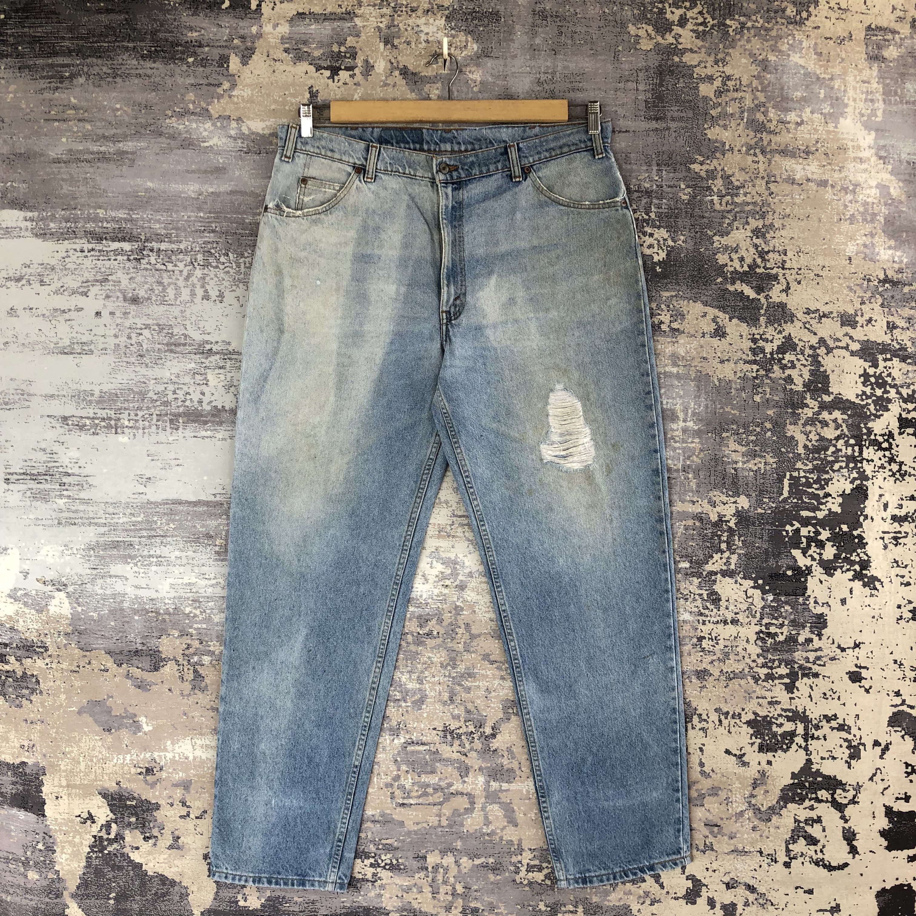 Vintage Levi's Orange Tab Jeans Levis Light Wash Faded Denim