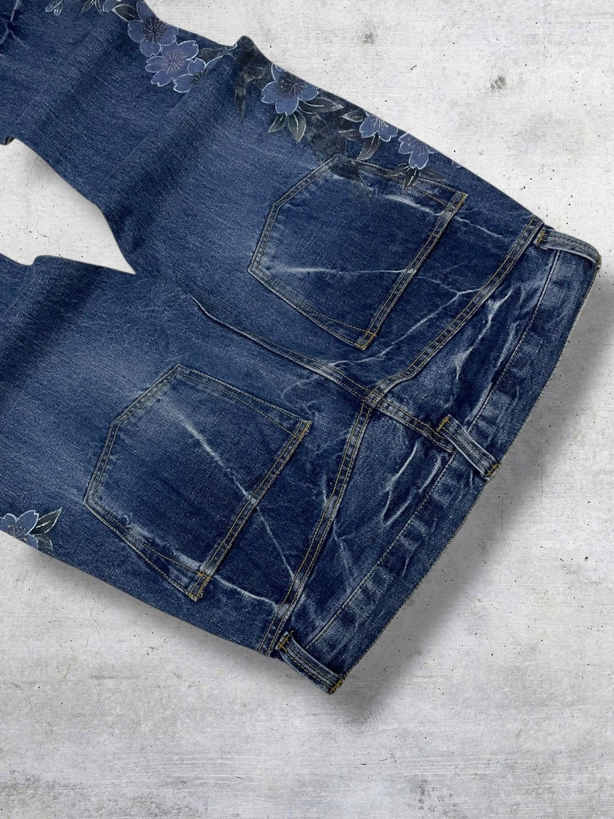 Beauty Beast OG VINTAGE SATANIC FACE FULLPRINT TRADITIONAL JAPAN DENIM Size US 34 / EU 50 - 11 Thumbnail