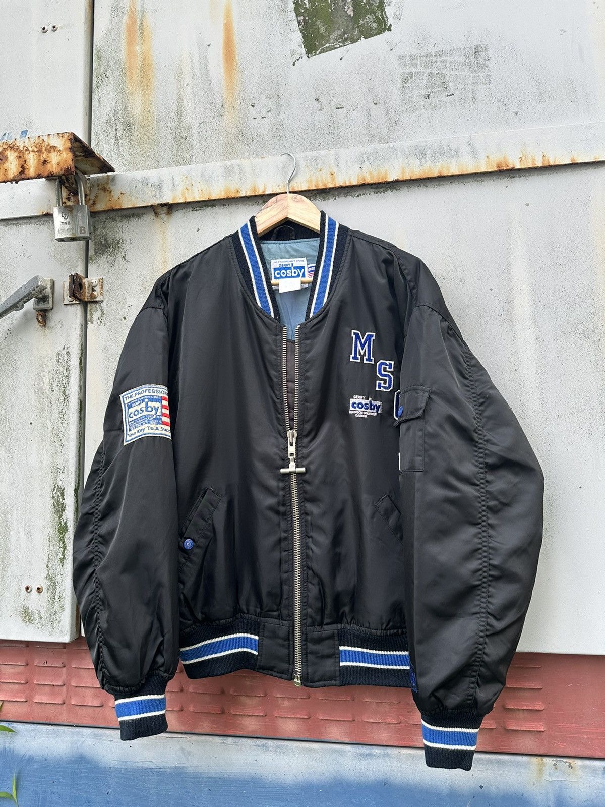 Vintage 🪖Vintage GERRY COSBY MADISON SQUARE Bomber Jacket Size US L / EU 52-54 / 3 - 6 Thumbnail