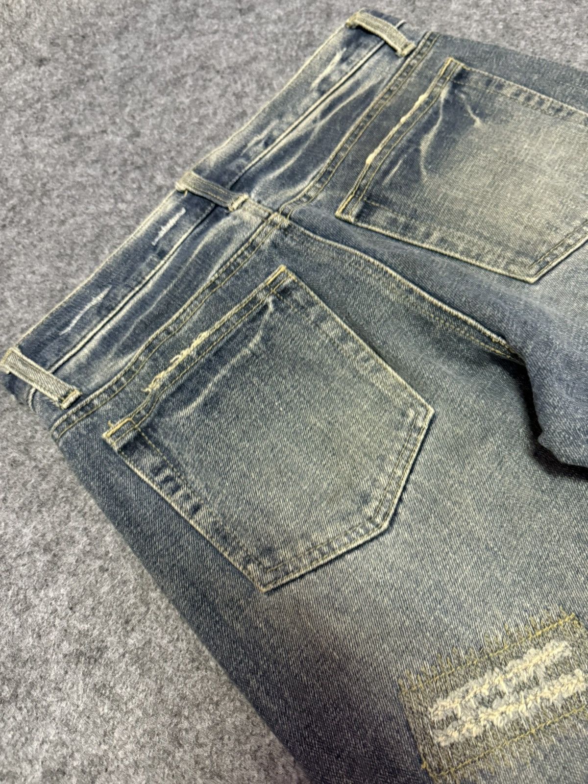 Japanese Brand Distressed Patch Work Japanese Grunge Denim Pants Size US 30 / EU 46 - 17 Thumbnail