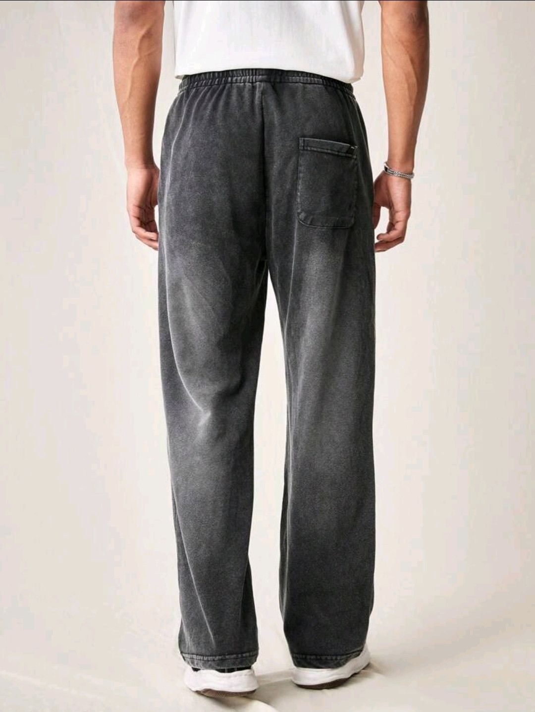 Japanese Brand Simple Loose Knitted Faded Black Gray sh Size US 33 - 2 Thumbnail