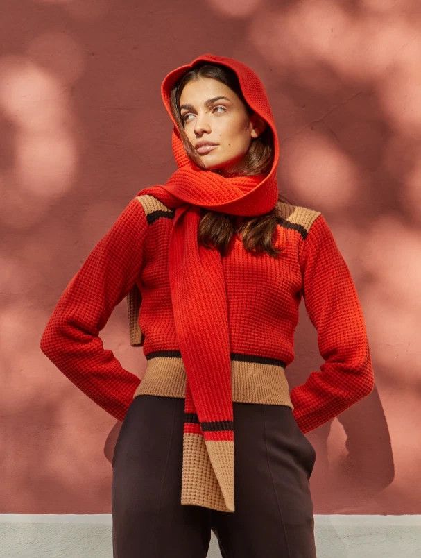 Marni × Uniqlo Uniqlo Marni 22AW Popcorn Knit Hooded Scarf Size ONE SIZE - 5 Thumbnail