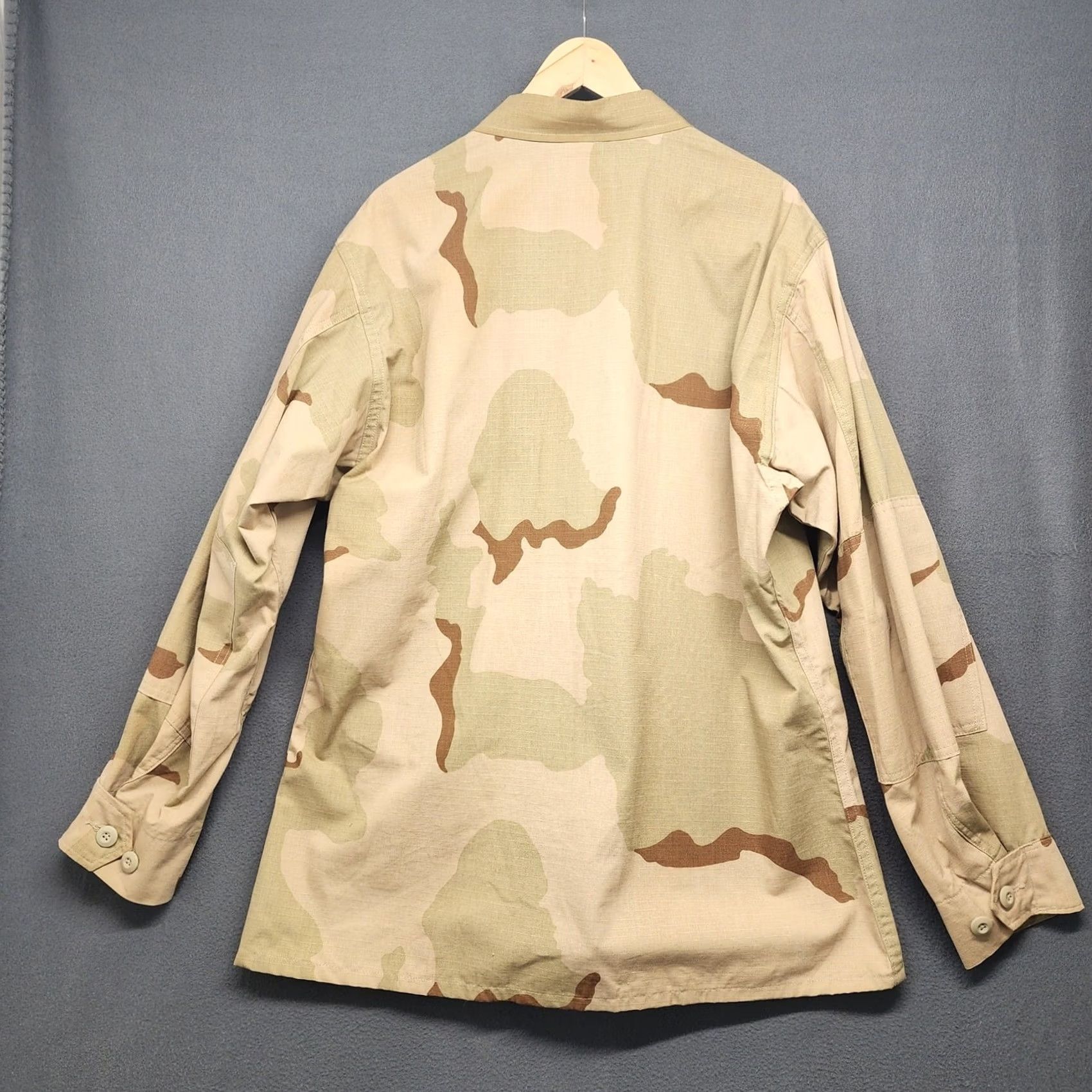 Vintage TRU-SPEC Desert Camo BDU Shirt Jacket DCU Coat Large Regular Camouflage Long Sleeve Button-Up Mens Brown Size US L / EU 52-54 / 3 - 2 Thumbnail