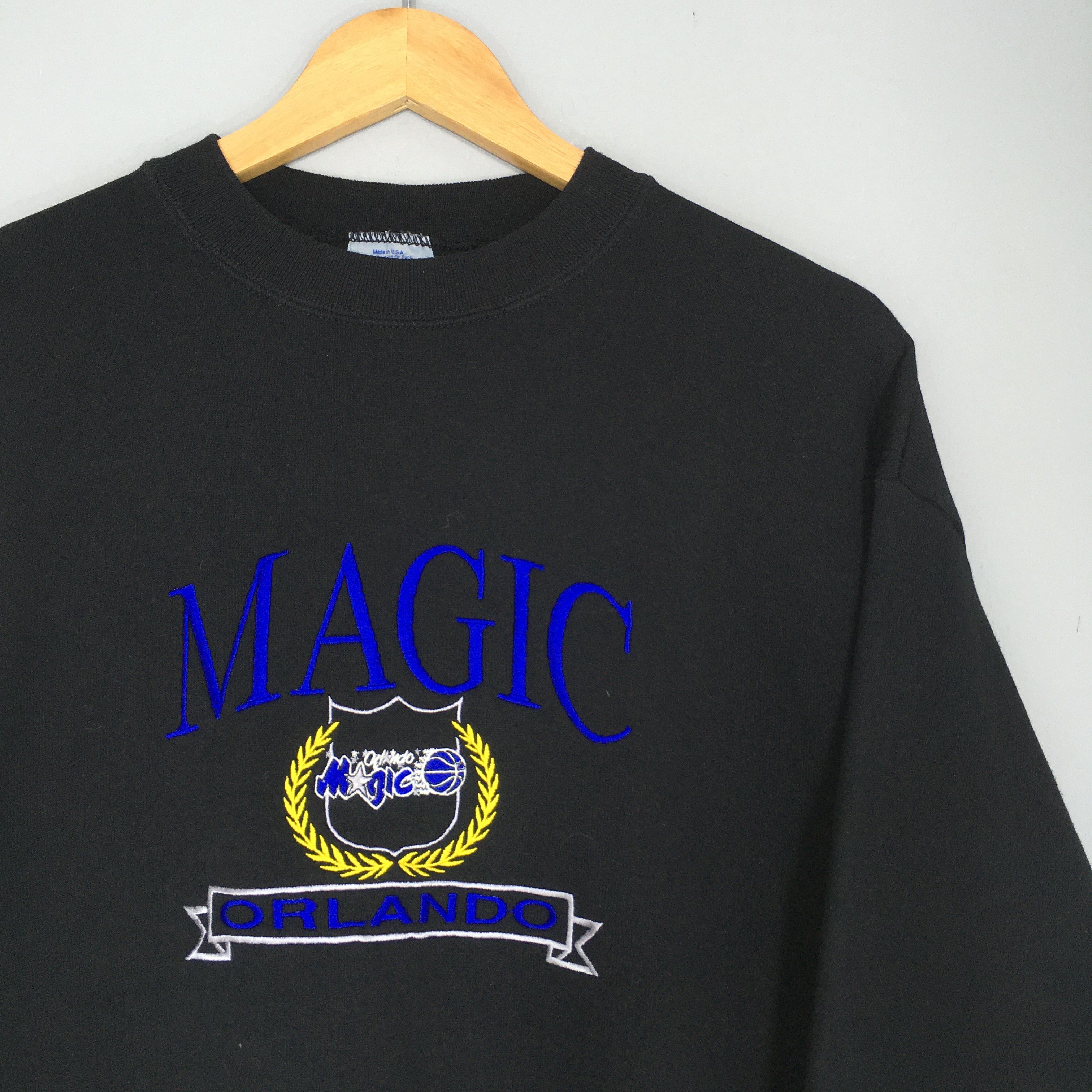 NBA × Vintage Vintage 90s Orlando Magic NBA Sweatshirt Medium Size US M / EU 48-50 / 2 - 2 Thumbnail