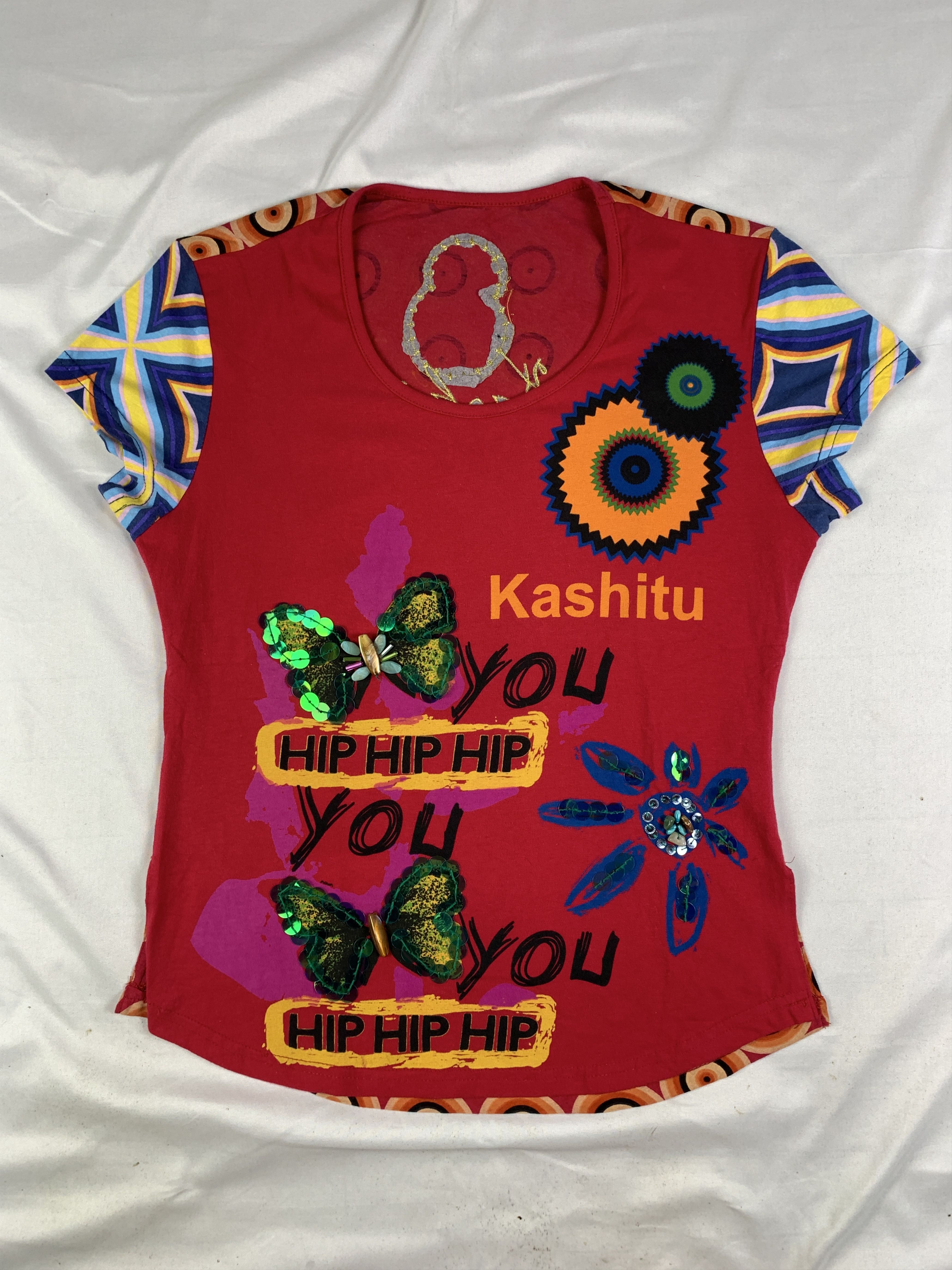 Japanese Brand Kashitu Psychedelic beady Tee (M) Size M / US 6-8 / IT 42-44 - 1 Thumbnail