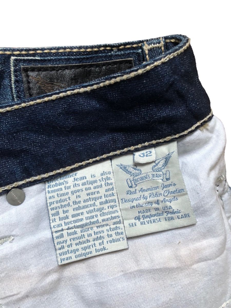 Robins Jeans Robin Jeans studded leather pocket denim pants Size US 32 / EU 48 - 12 Thumbnail