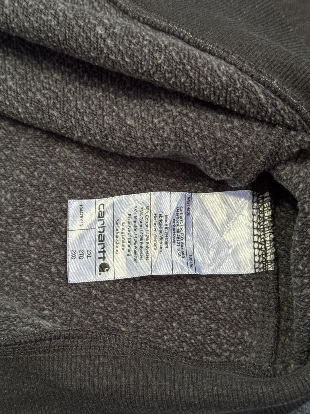 Carhartt Carhartt Midweight 1/4-Zip Mock Neck Sweatshirt Size US XXL / EU 58 / 5 - 10 Thumbnail