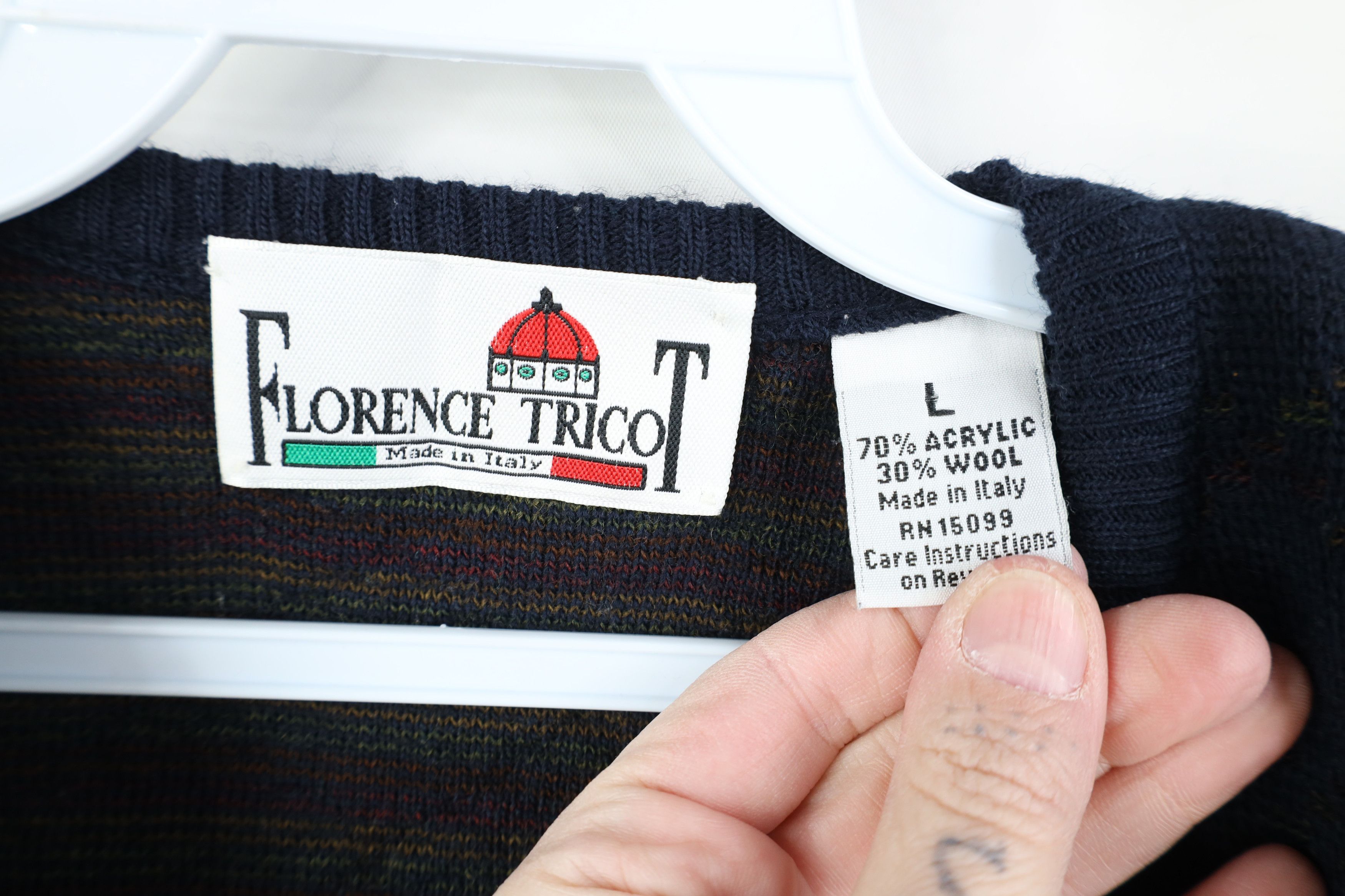 Vintage Vintage 90s Streetwear Argyle Wool Blend Knit Sweater Vest Size US L / EU 52-54 / 3 - 4 Thumbnail