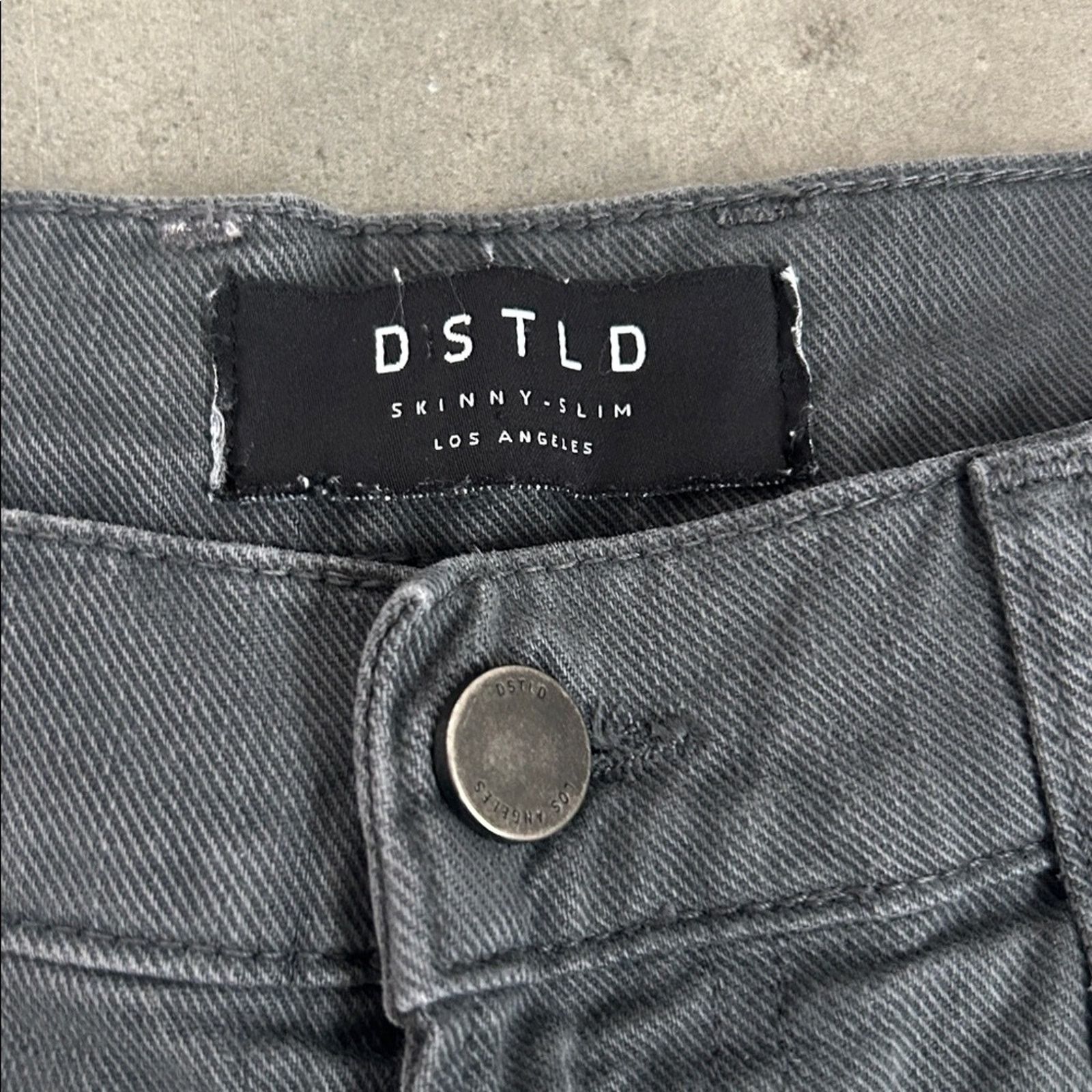 DSTLD DSTLD Men's slim jeans charcoal gray denim 31 X 30 Size US 31 - 4 Thumbnail