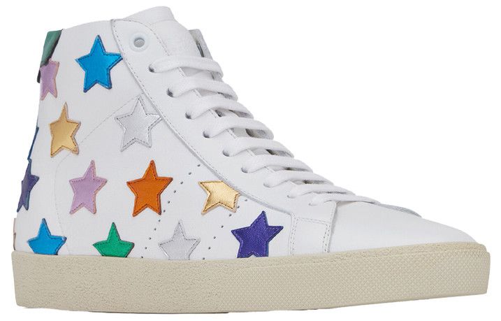 Saint Laurent Paris o1bcso1str1225 Court Classic SL/06 Metalic in White Size US 11 / IT 41 - 2 Thumbnail