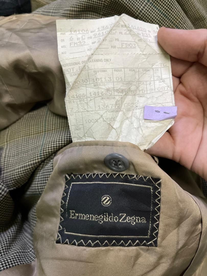 Ermenegildo Zegna Ermenegildo Zegna - Italian Wool Check Sport Coat Jacket Size US S / EU 44-46 / 1 - 3 Thumbnail