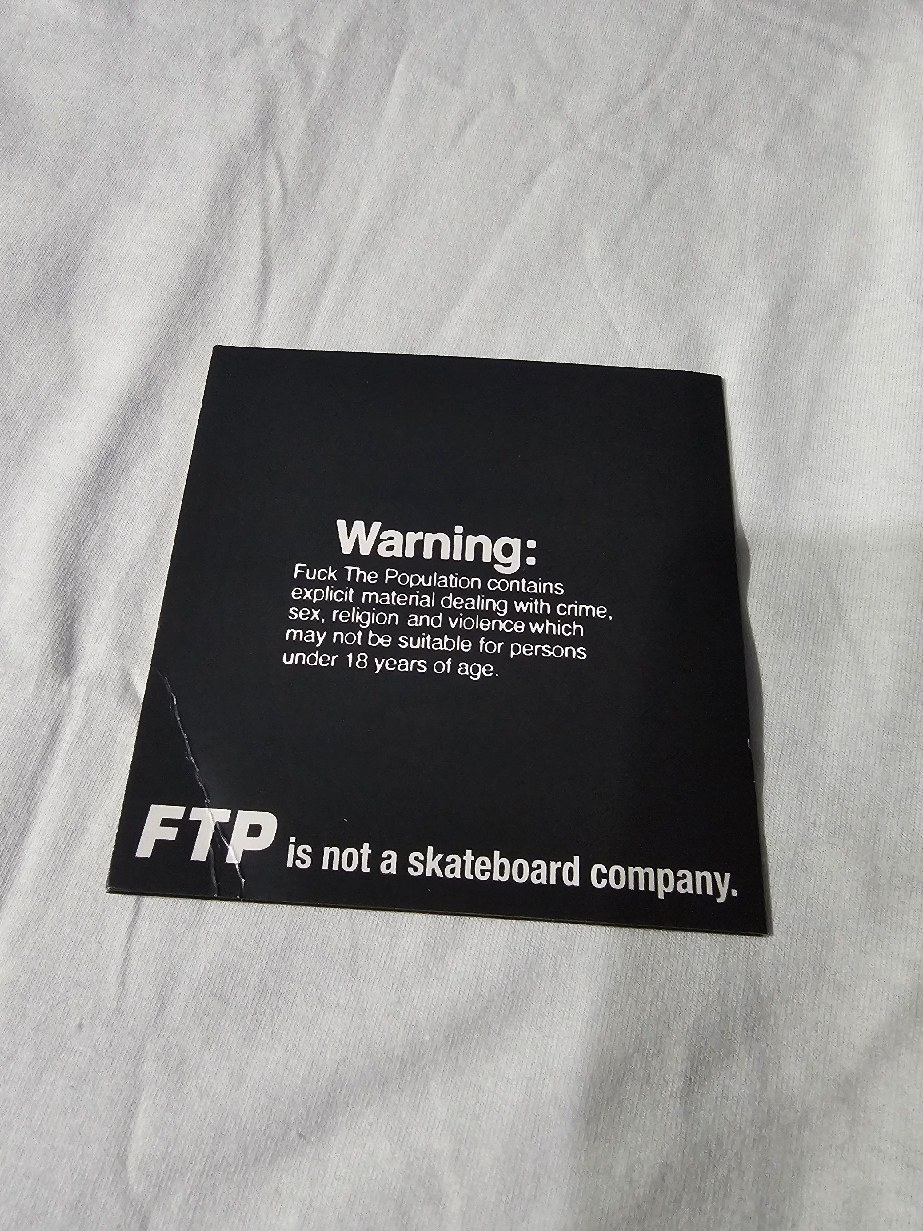 Fuck The Population FTP Not a Skate Video Tee Size US XL / EU 56 / 4 - 8 Thumbnail