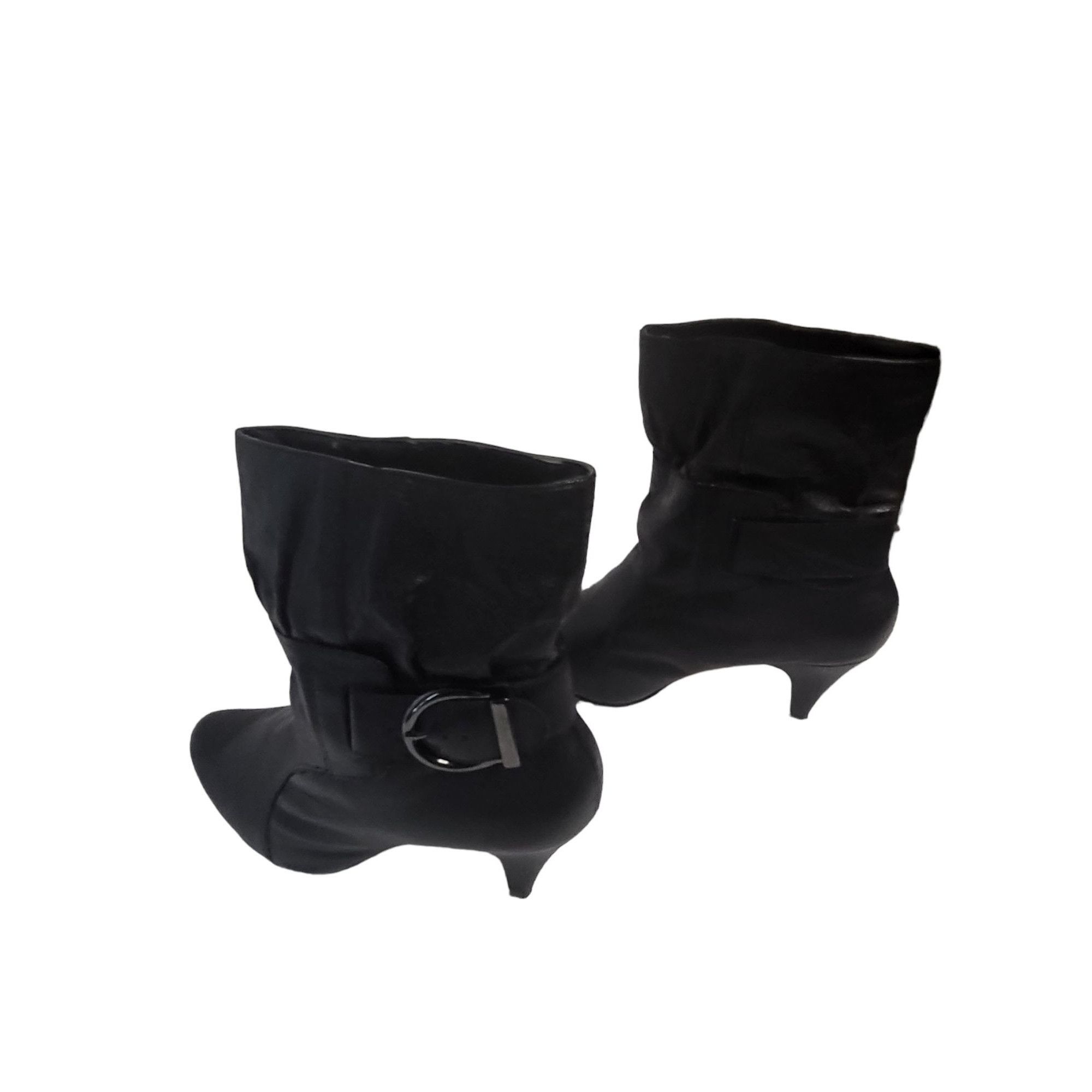 Steve Madden Steve Madden P Ava Ankle Boots Women Sz 8.5 Black Leather Mi Size US 8.5 / IT 38.5 - 2 Thumbnail
