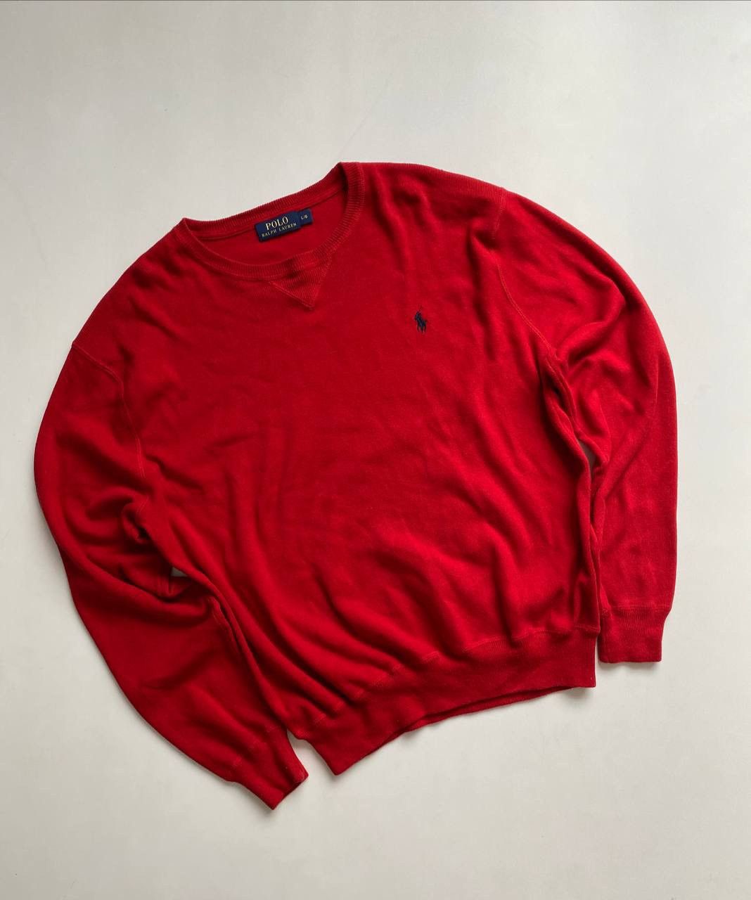 Polo Ralph Lauren × Vintage Polo Ralph Lauren Men's sweater Combed Pullover Ribbed Size US L / EU 52-54 / 3 - 1 Thumbnail