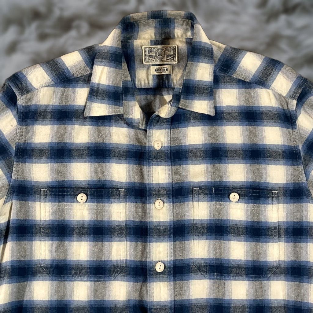 Lucky Brand Lucky Brand Shirt Mens Medium Button-Up Blue White Plaid Shirt Size US M / EU 48-50 / 2 - 1 Thumbnail