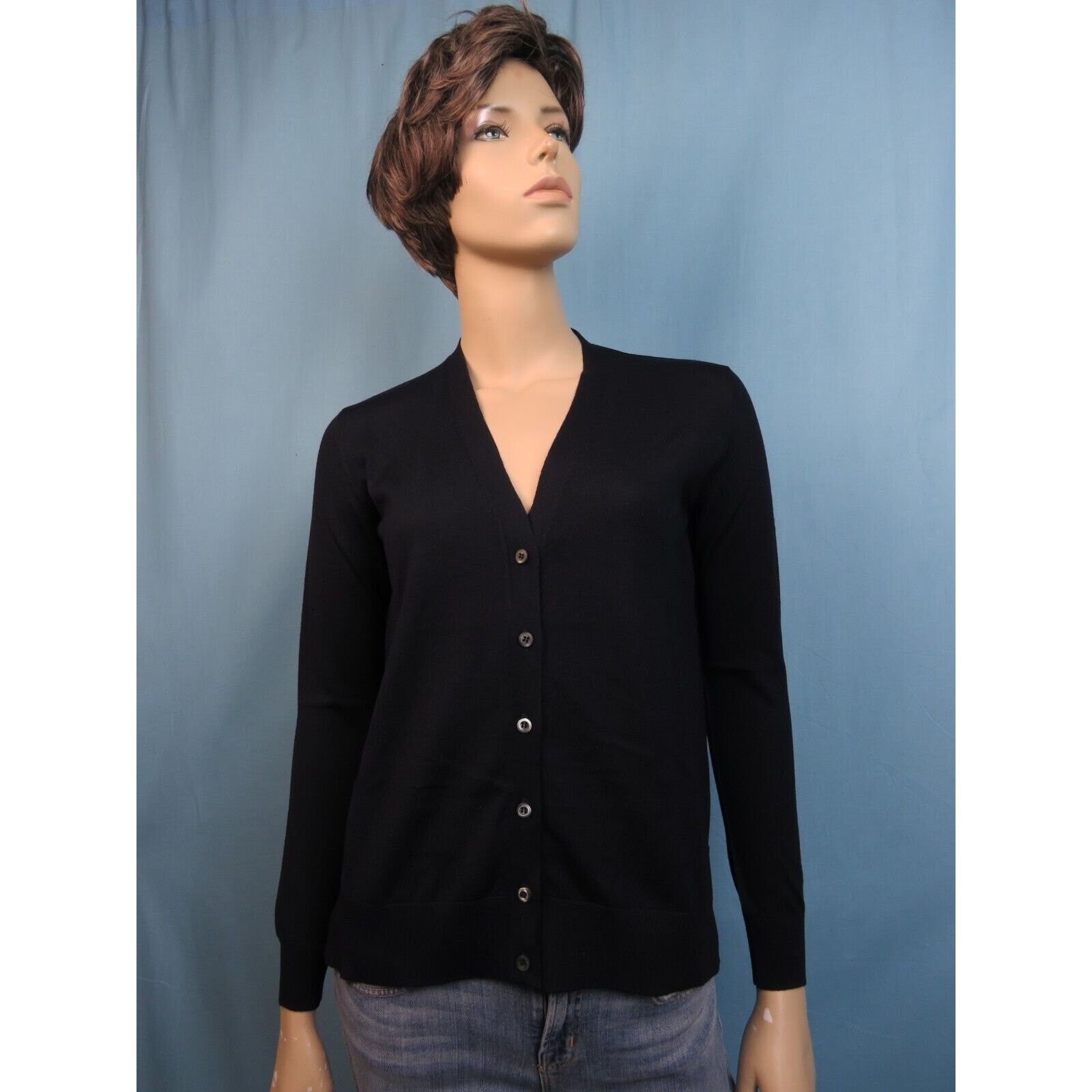Prada PRADA DNA860 BLUE WOOL BUTTONS LONG SLEEVE CARDIGAN 36 4 $1K Size XS / US 0-2 / IT 36-38 - 2 Thumbnail