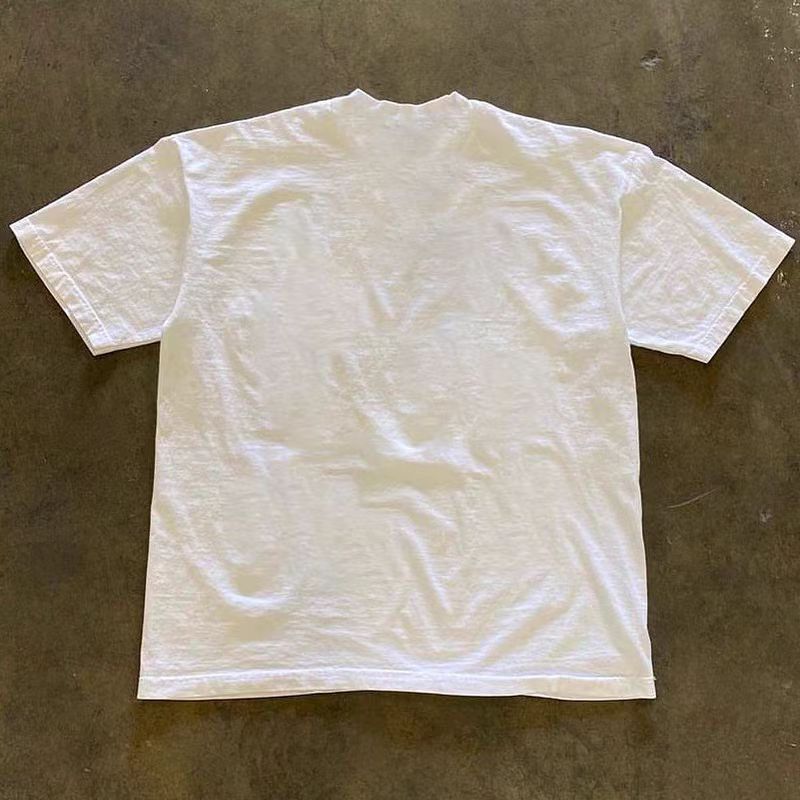 Japanese Brand × Vintage Racing pattern white loose retro t-shirt Size US M / EU 48-50 / 2 - 2 Thumbnail