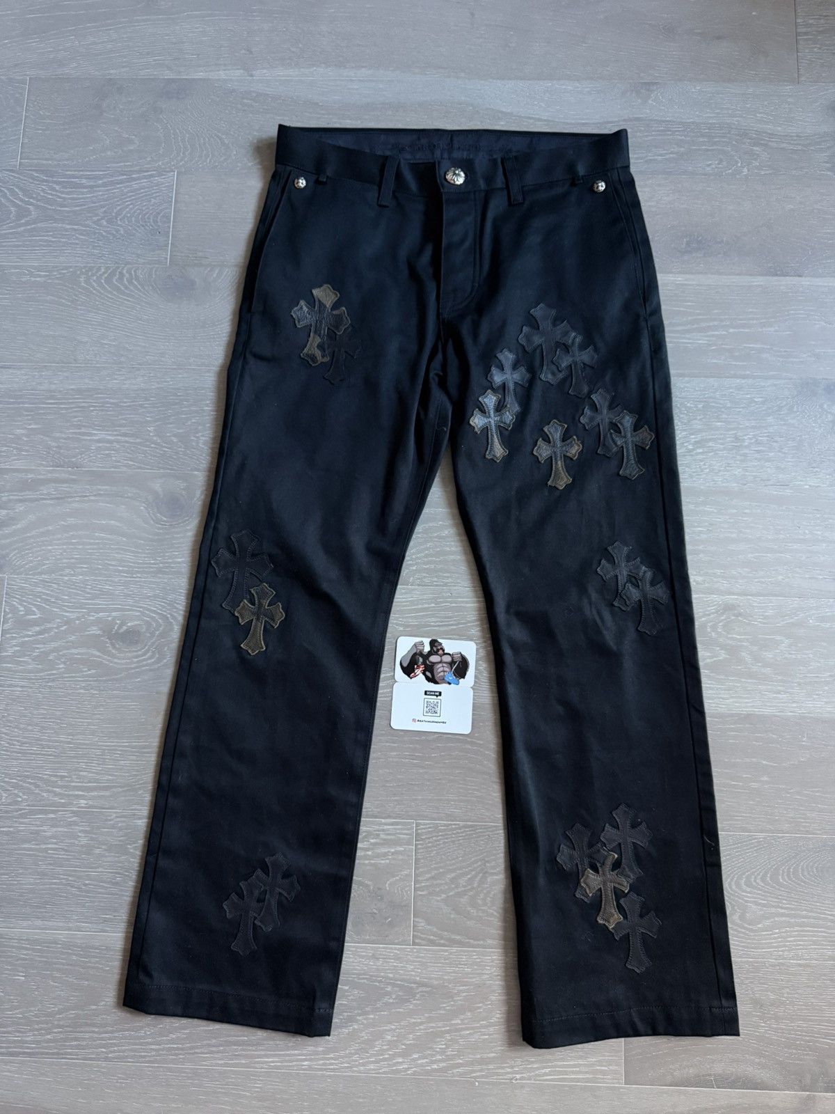 Chrome Hearts Chrome Hearts Cross Patch Chino Pants Black/Camo Size US 33 - 2 Thumbnail