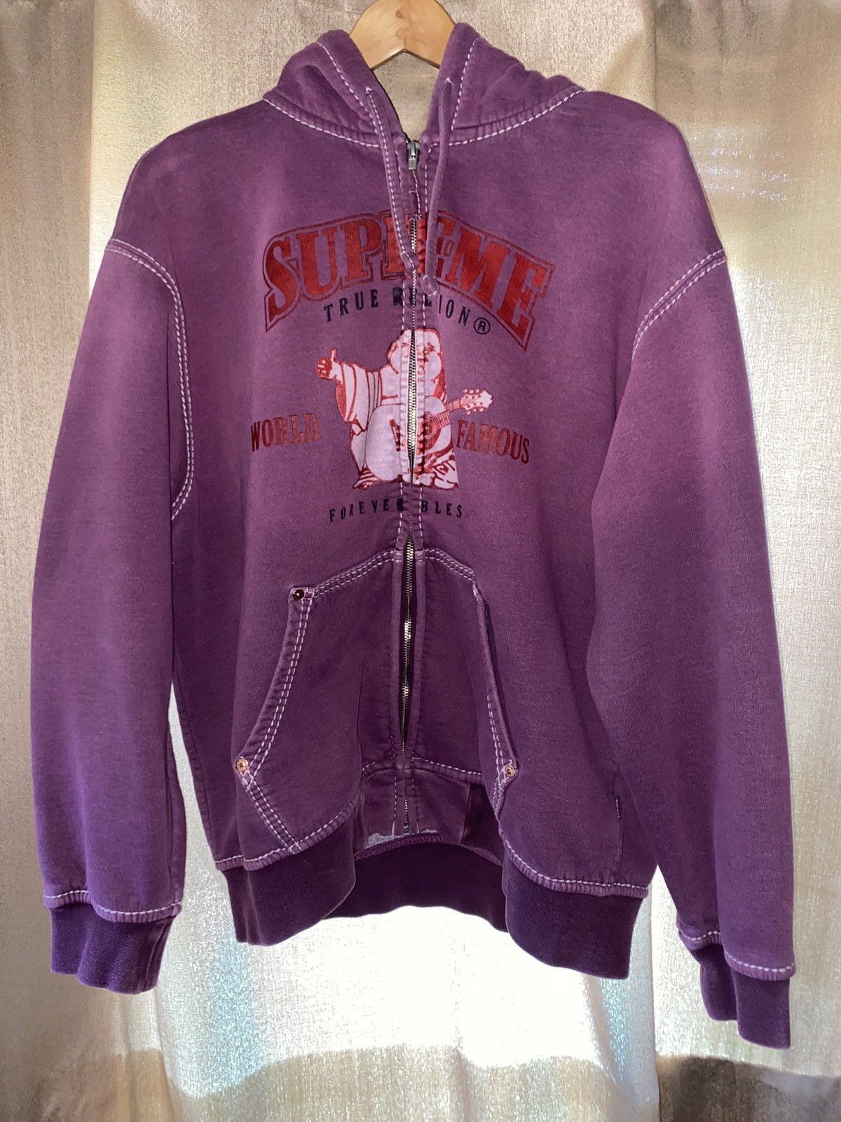 Supreme × True Religion Supreme True Religion Zip Up Hooded Sweatshirt ...