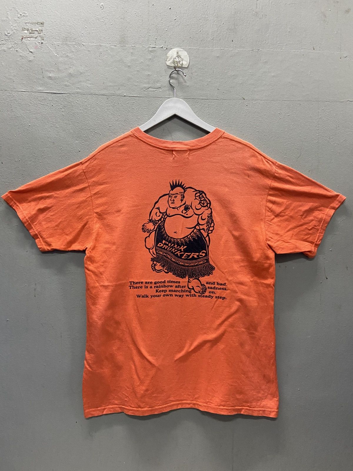 Japanese Brand VINTAGE PUNK DRUNKERS SUMO TEE SHIRT Size US L / EU 52-54 / 3 - 1 Thumbnail