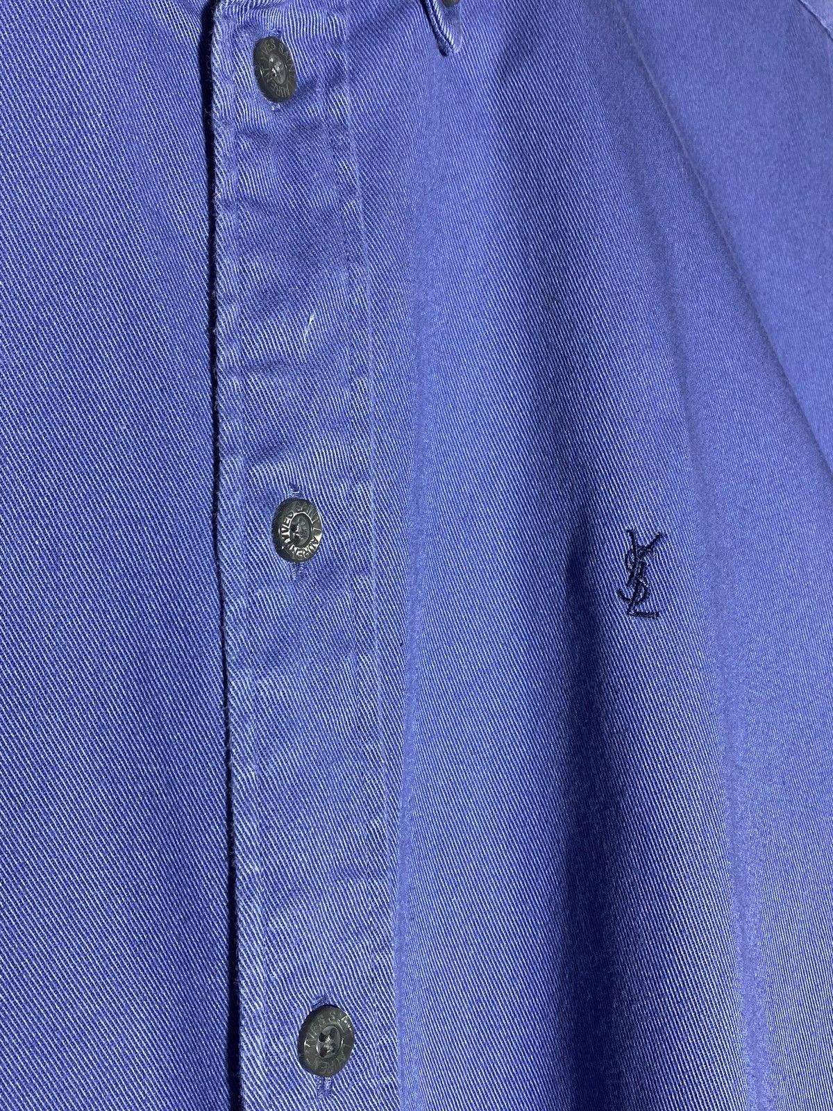 Yves Saint Laurent 🔥 Y2K YSL BUTTON UP SHIRT VINTAGE FRENCH DAD AESTHETIC Size US S / EU 44-46 / 1 - 4 Thumbnail