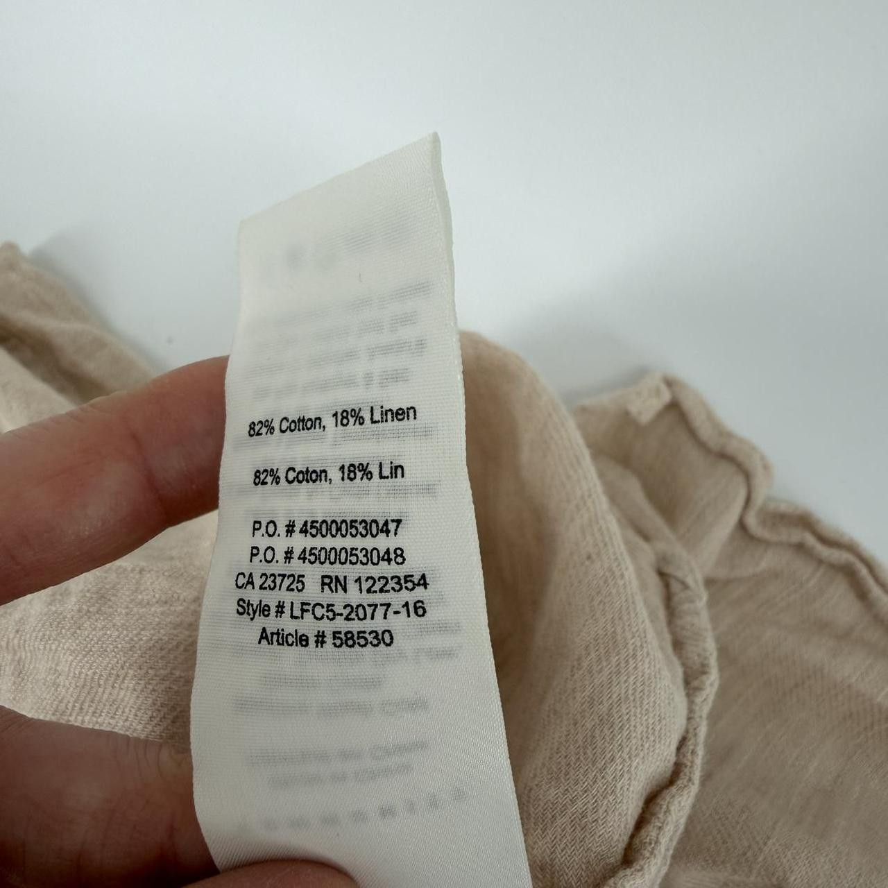 Aritzia Aritzia Community Beige Cotton Linen Halter Tie Neck Boho M Size M / US 6-8 / IT 42-44 - 3 Thumbnail