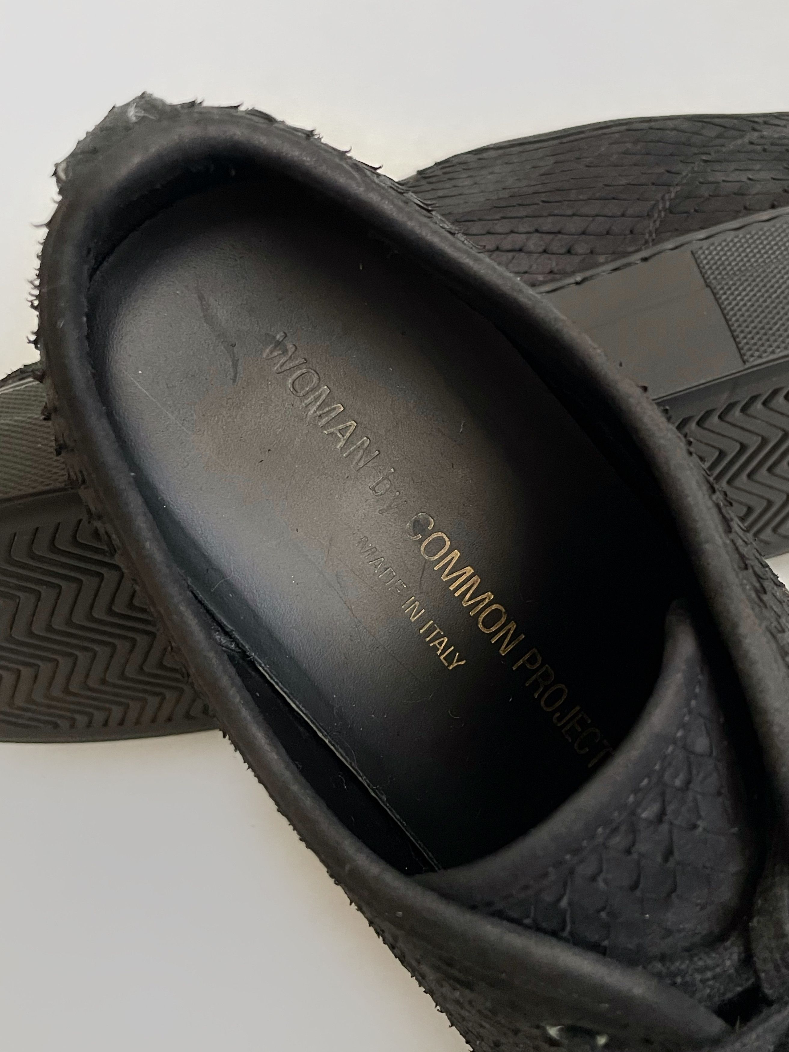 Common Projects Woman by Common project leather black shoes Size US 7.5 / IT 37.5 - 10 Thumbnail