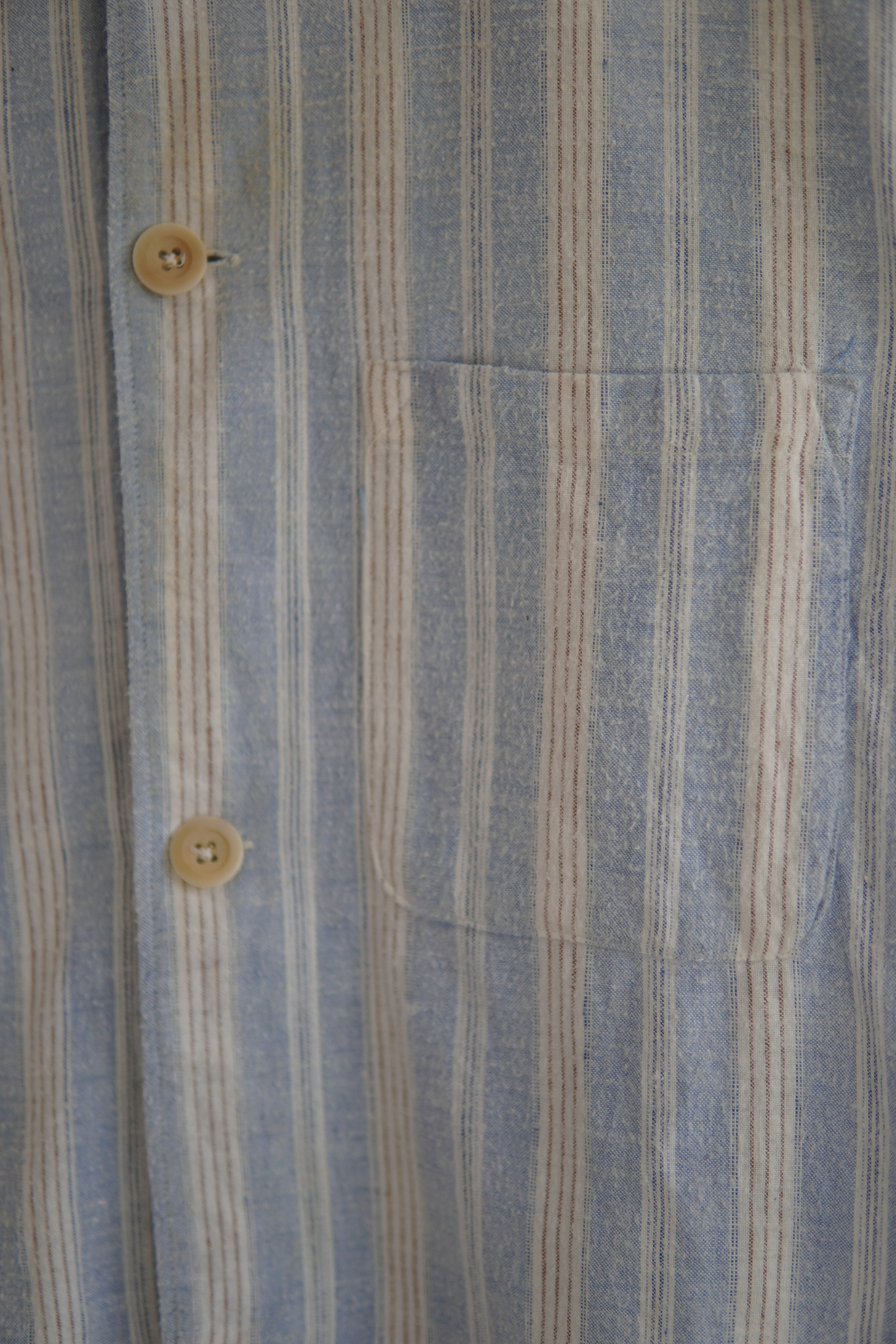 Vintage Vintage 60s Stripped Short Sleeve Shirt Size US M / EU 48-50 / 2 - 6 Thumbnail