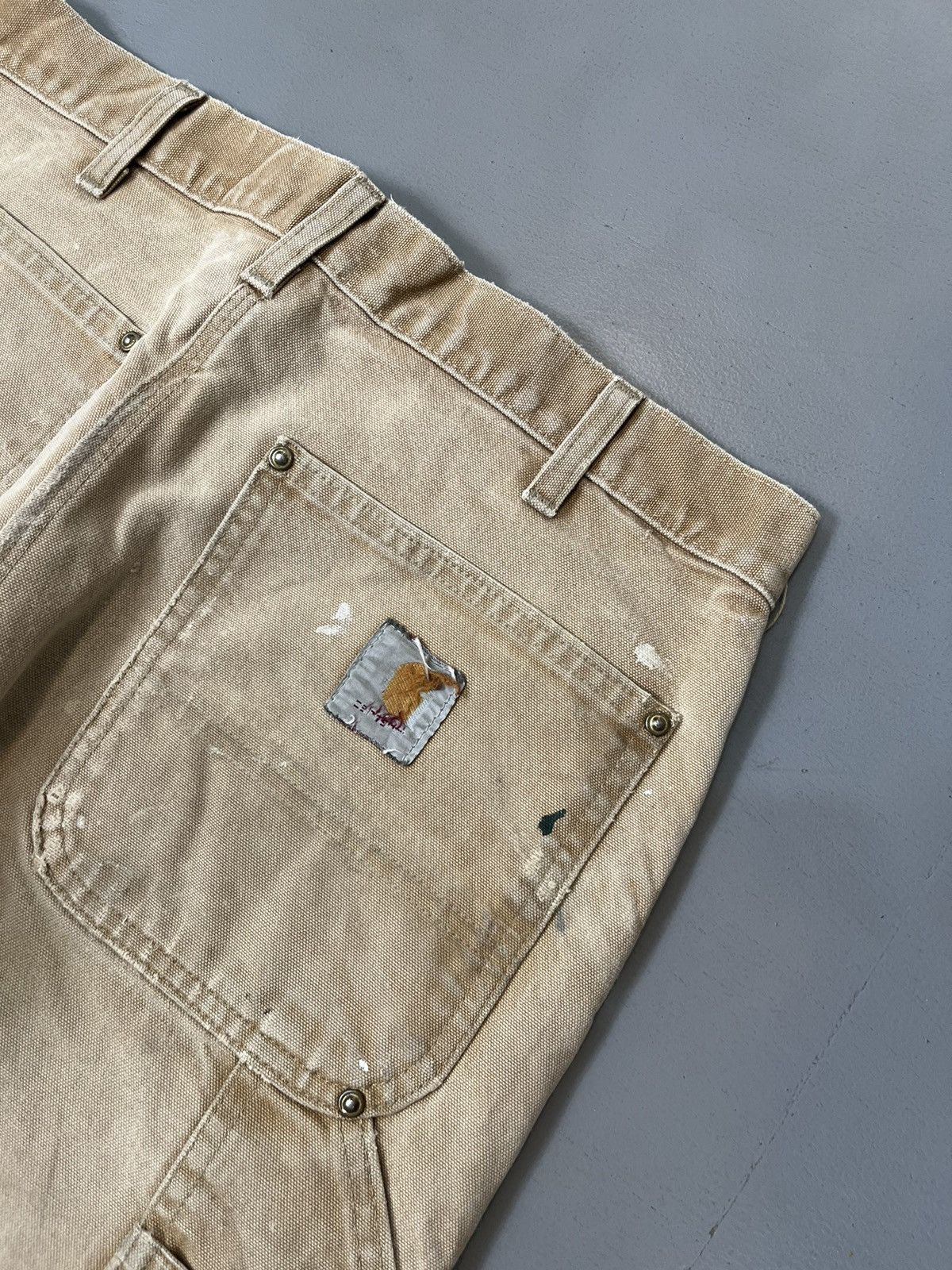 Carhartt × Vintage Sun faded and paint splatter Carhartt double knee denim Size US 32 / EU 48 - 11 Thumbnail