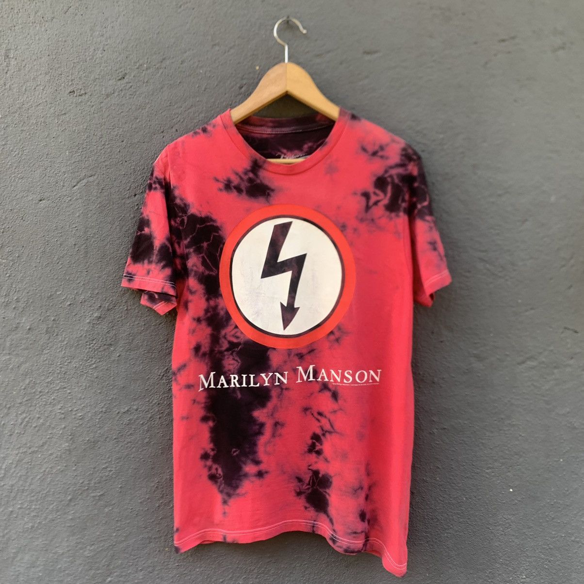 Band Tees Thrashed Marilyn Manson Band Tee Size US M / EU 48-50 / 2 - 1 Thumbnail