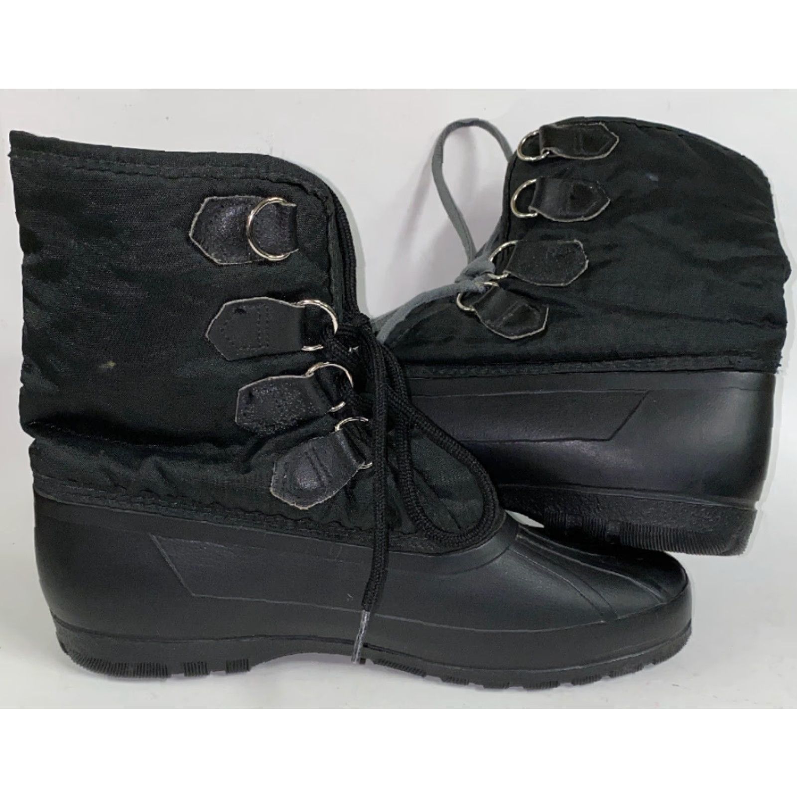 SOREL Sorel Women's Black Lace Up Short Boots US 10, Nylon, Boot, Shoes, Black, Women, Short Boots, Lace Up, Round Toe, Low Heel Size 32" / US 10 / IT 46 - 5 Thumbnail