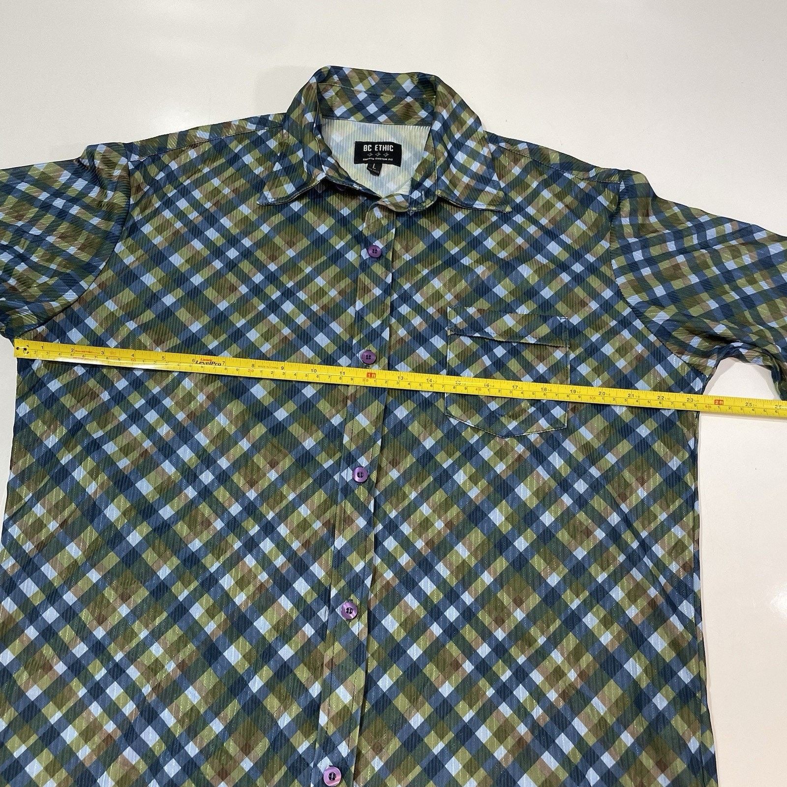 Bc Ethic BC Ethic Men’s Lounge Club Shirt Lg Textured Shine Casual Size US L / EU 52-54 / 3 - 6 Thumbnail