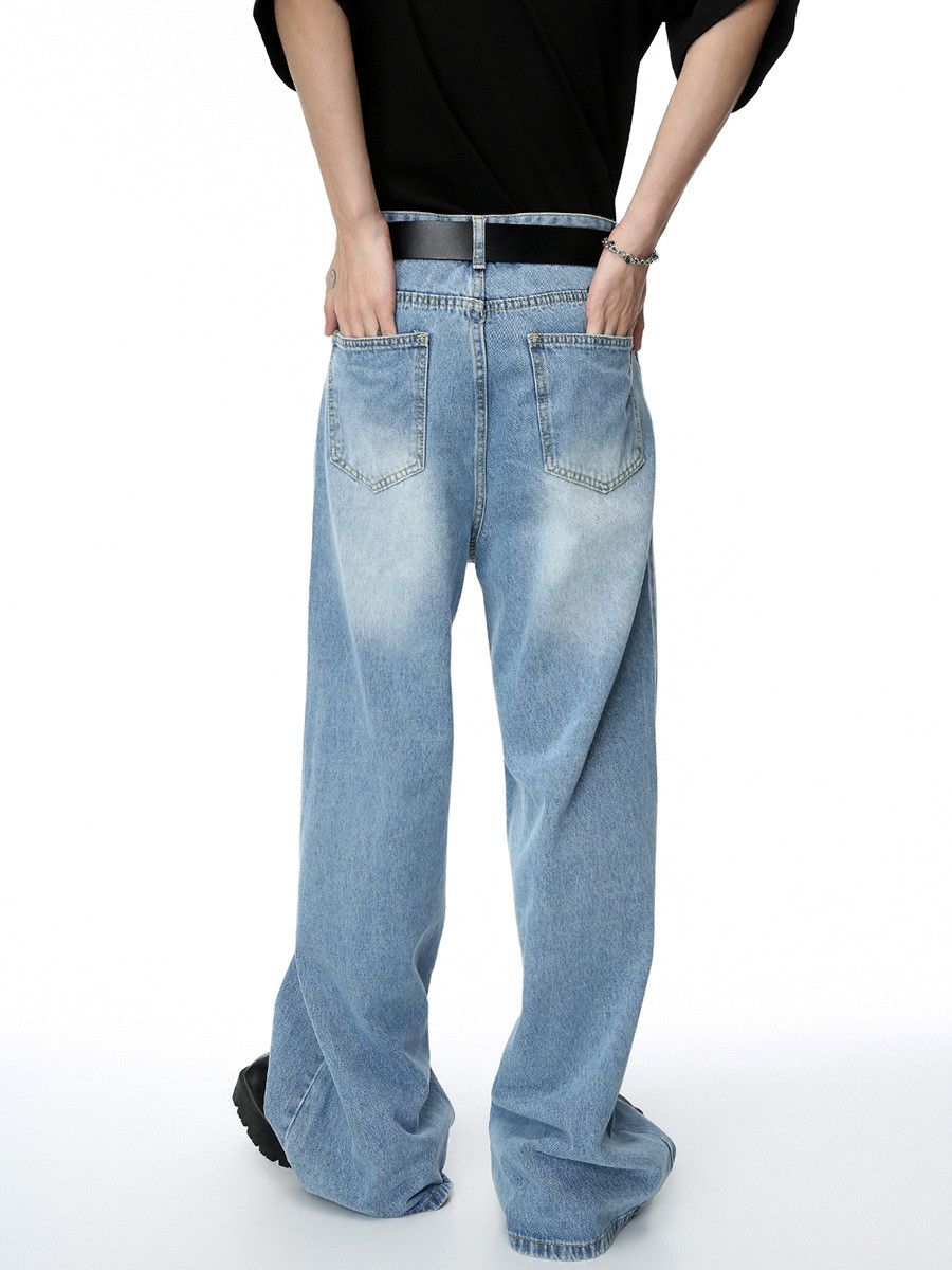 Japanese Brand Men's Vibe versatile retro American loose straight leg jeans Size US 32 / EU 48 - 4 Thumbnail