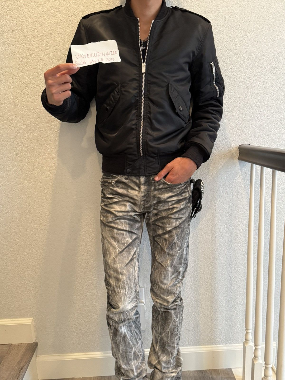 Hedi Slimane Hedi Slimane SLP 2015 MA-1 Pilot basic flight bomber jacket Size US S / EU 44-46 / 1 - 14 Thumbnail