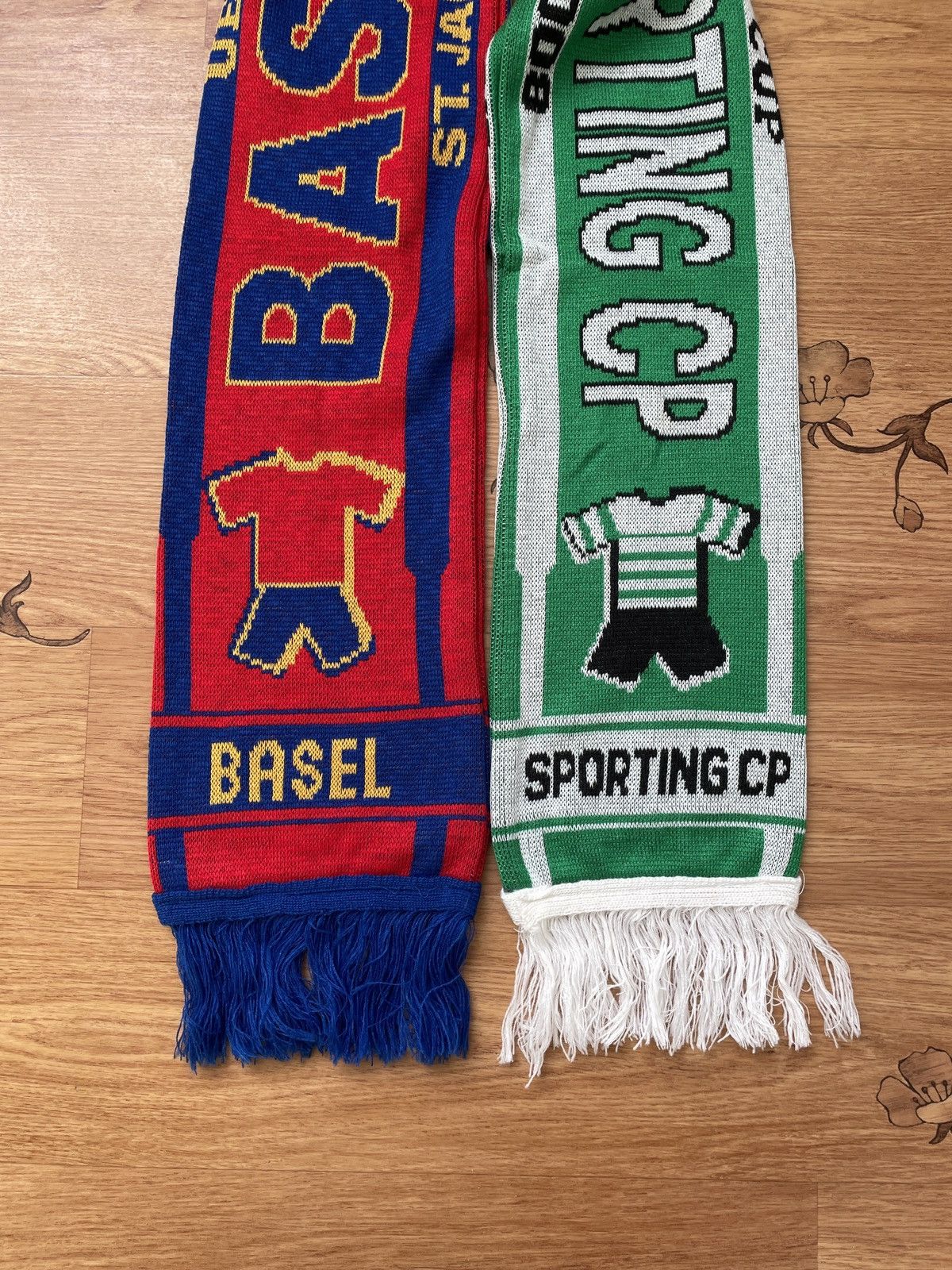 Vintage Sporting CP vs Basel UEFA Cup 2008 Football soccer scarf Size ONE SIZE - 5 Thumbnail
