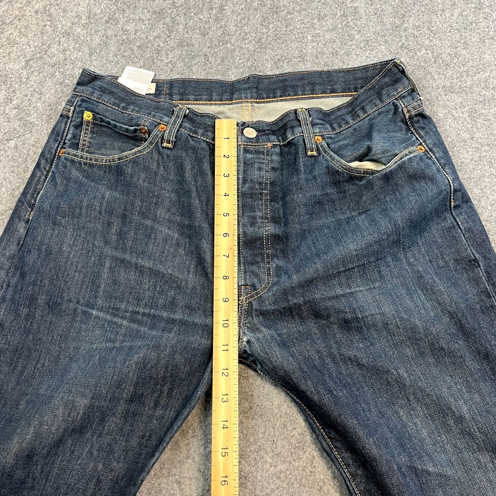 Levi's Levi's 501 Jeans Straight 34 32 Dark Blue Indigo Cotton Premium E Size US 34 / EU 50 - 5 Thumbnail
