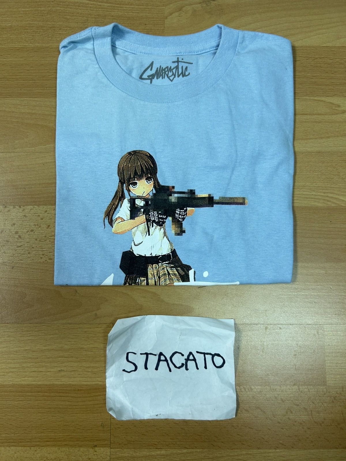 Gnarcotic × Japanese Brand Gnarcotic Anime Tee Sky Blue Size US S / EU 44-46 / 1 - 5 Thumbnail