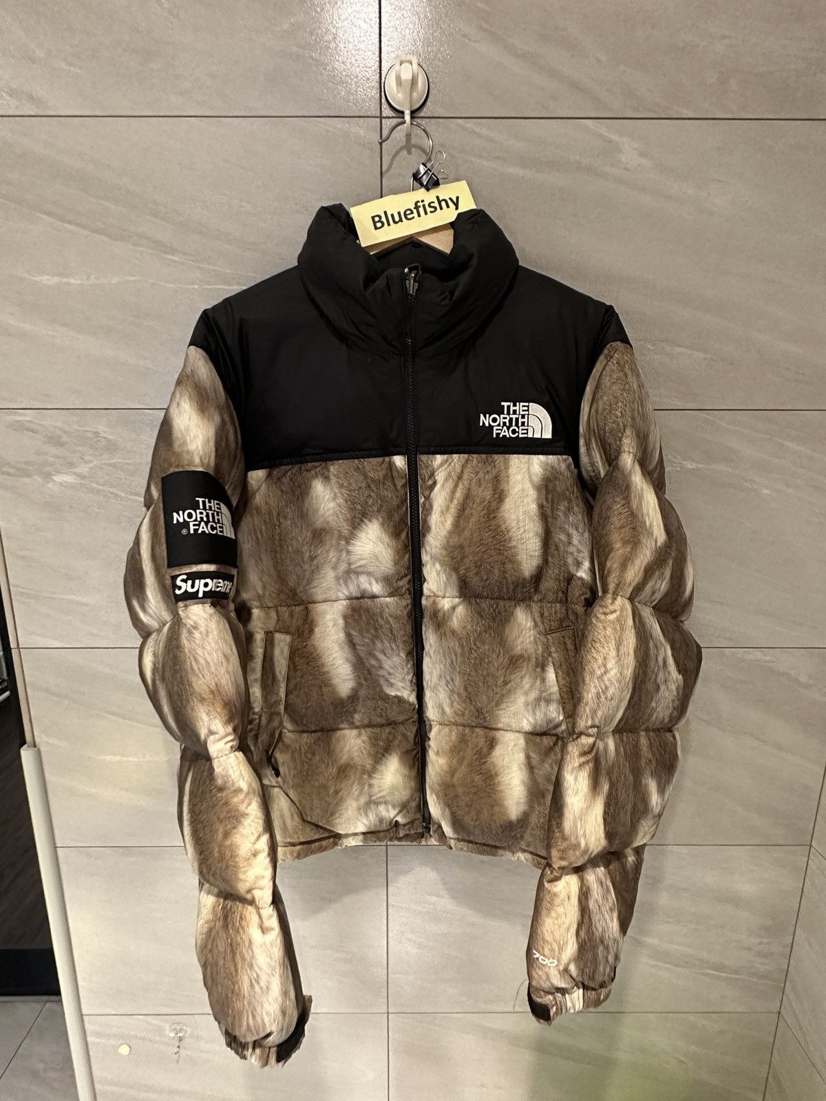 Supreme The North Face Fur Print Nuptse – supergl0rious