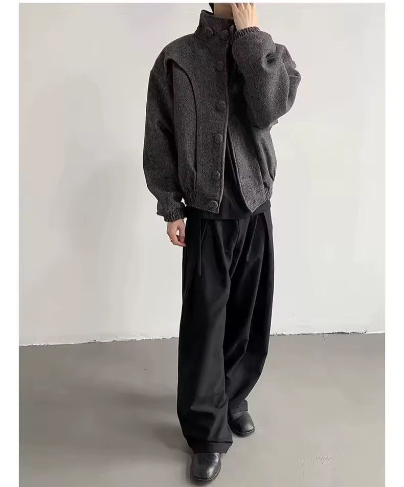 Other Retro Style Casual Y2k Gray Coat Turtleneck Bomber Size US M / EU 48-50 / 2 - 6 Thumbnail