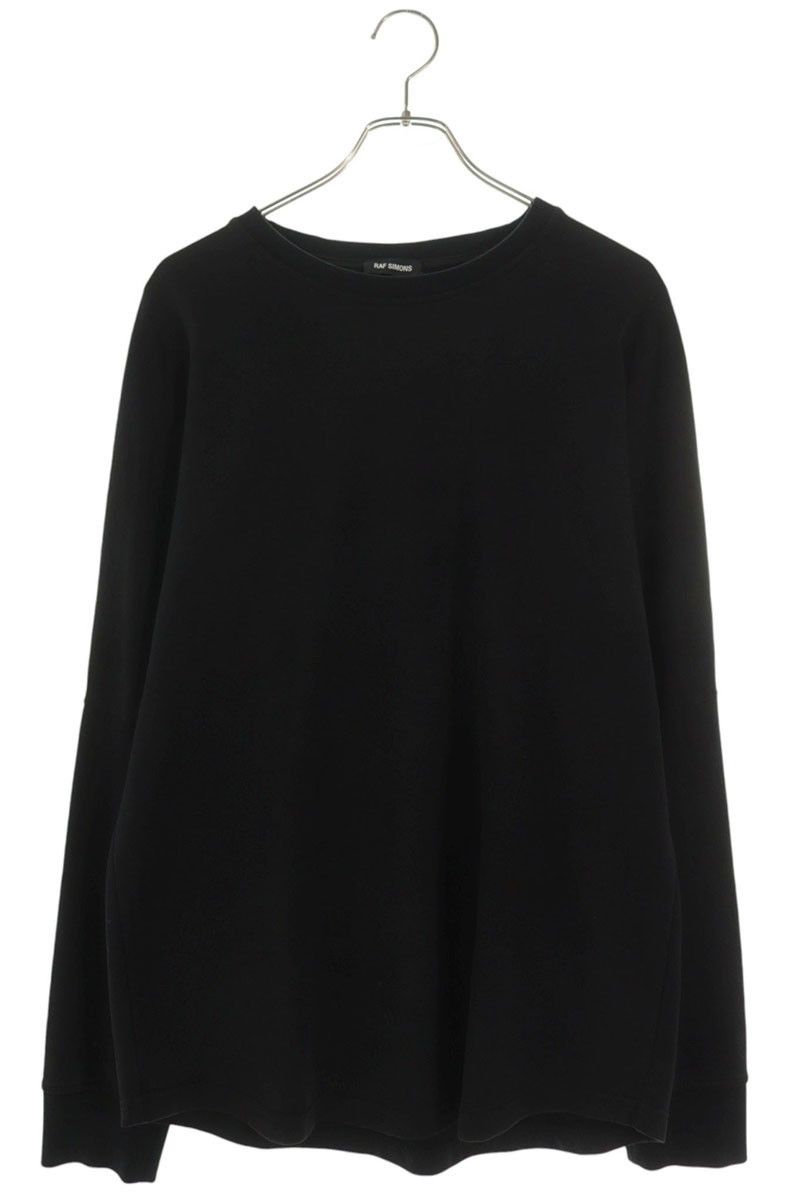 Raf Simons Black Basic Long Sleeves T-shirt + print Shadow and