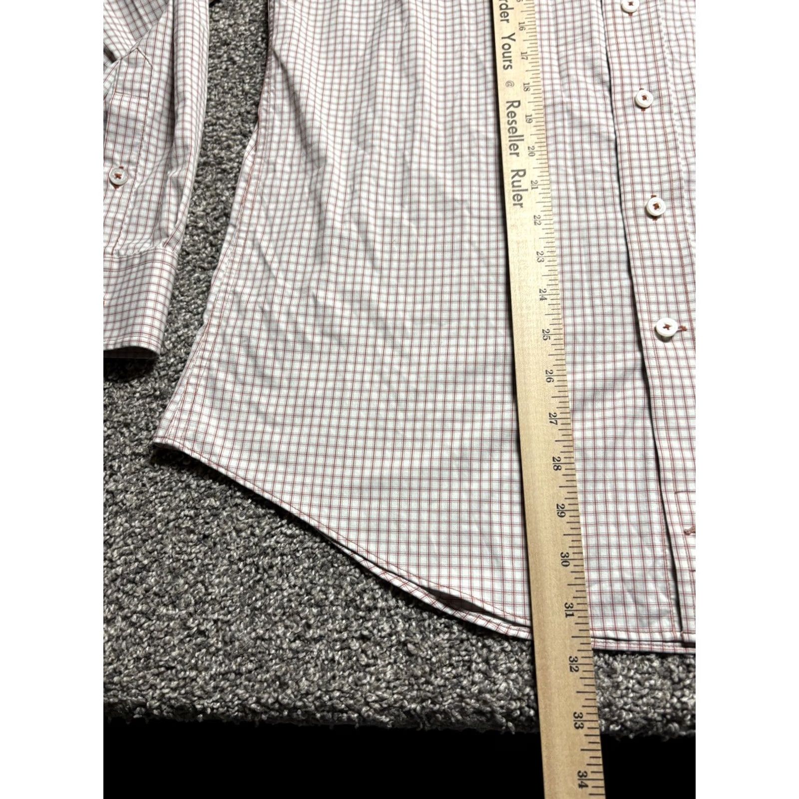 Vintage Genteal Performance Shirt Mens M Red Check Long Sleeve Button-Down Stretch Softouch Shirt Size US M / EU 48-50 / 2 - 6 Thumbnail