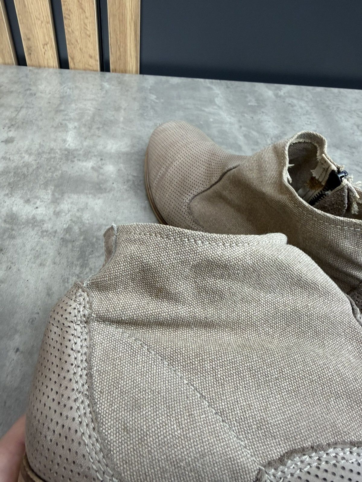 Diesel Diesel Perforated Leather Canvas Ankle Boots Size 44 Size US 10 / EU 43 - 11 Thumbnail