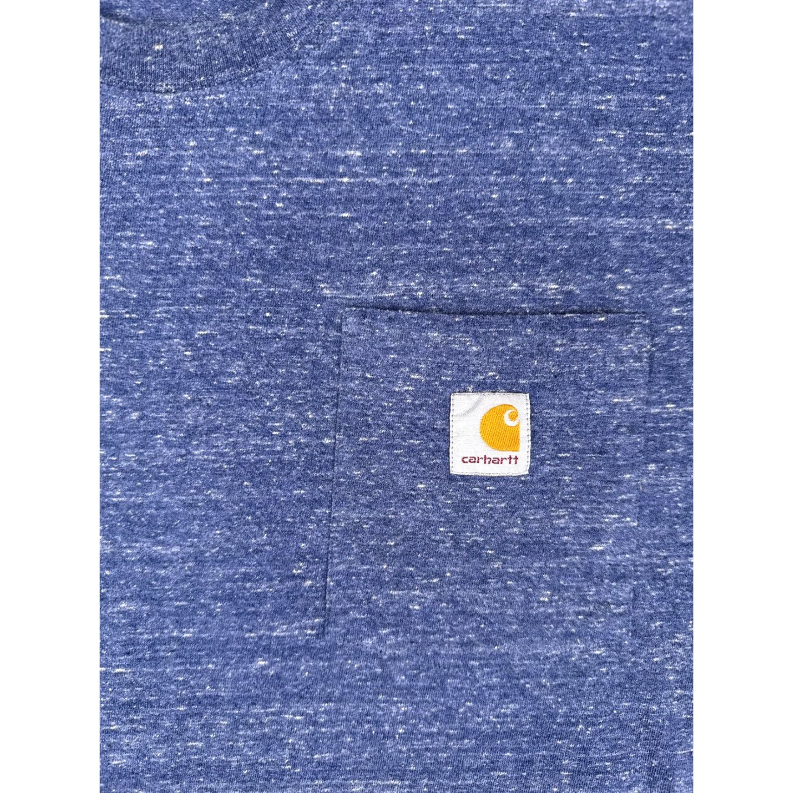 Carhartt Carhartt Mens T-Shirt XL Heather Blue Cotton Blend Pocket Crew Workwear Shirt Mens Size US XL / EU 56 / 4 - 6 Thumbnail